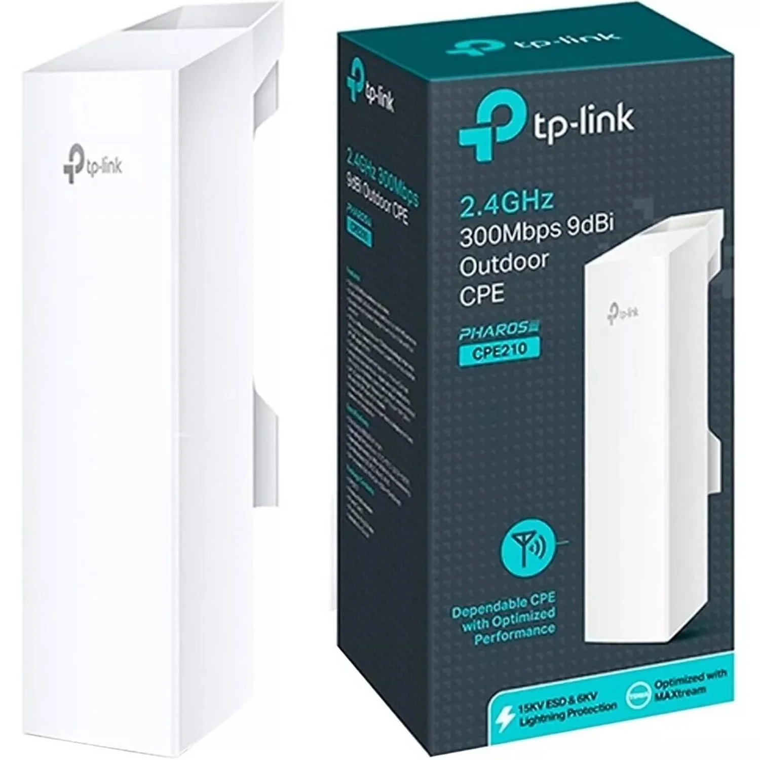 Access Point TP-LINK CPE210 9dBi PoE Exterior 5Km 300Mbps - Image 3