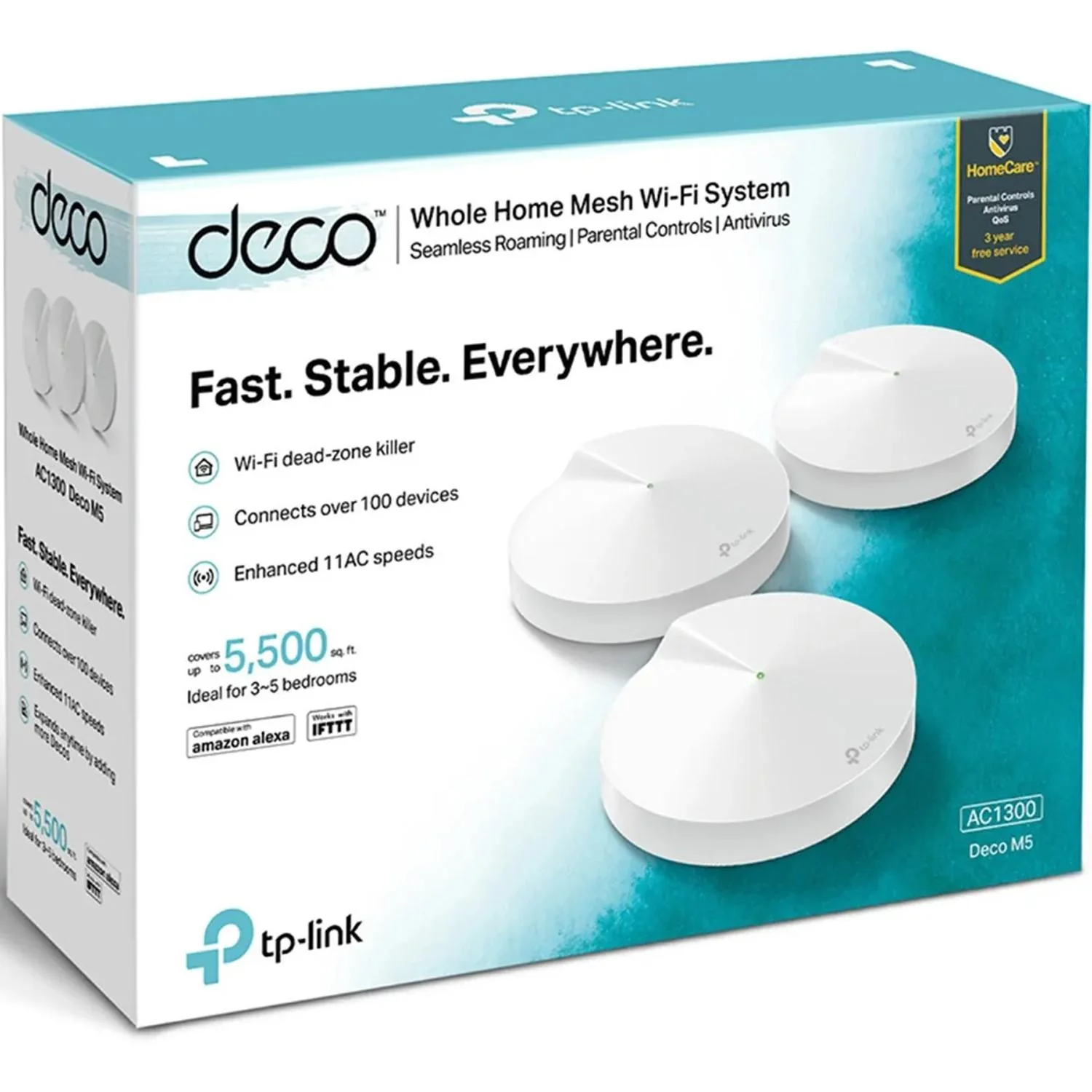 Access Point TP-LINK DECO M5 AC1300 Dual Mesh Wifi 3-Pack 1300Mbps - Image 6