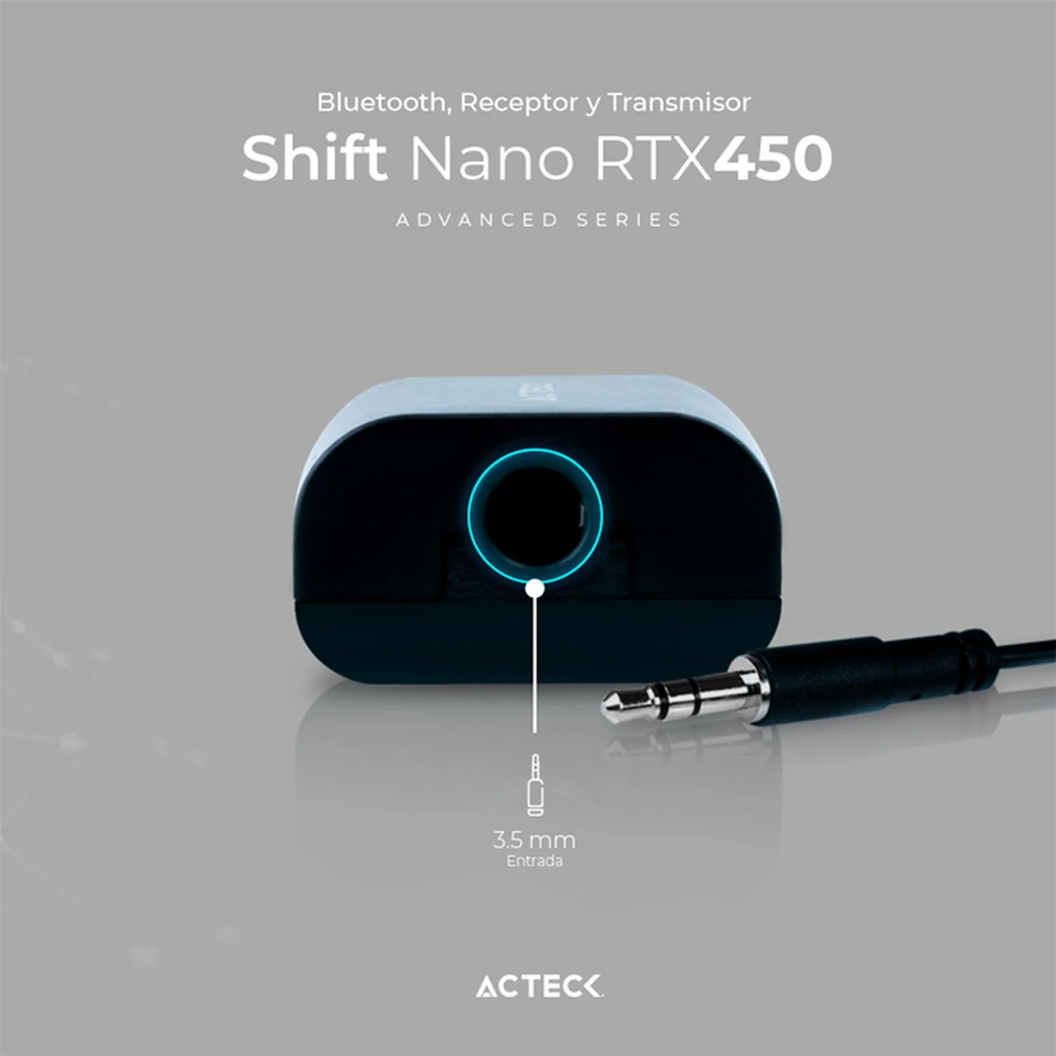 Adaptador ACTECK SHIFT NANO RTX450 Bluetooth 5.0 USB Aux. 3.5mm Negro AC-934879 - Image 3