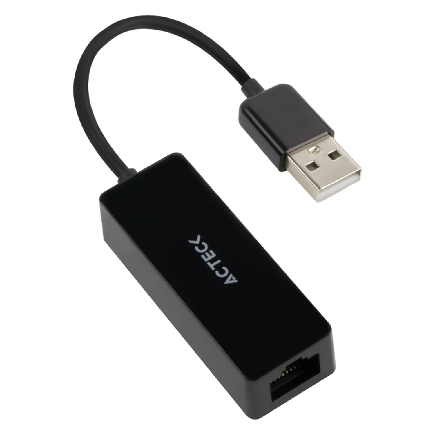 Adaptador Convertidor ACTECK SHIFT PLUS AE420 USB a Ethernet RJ45 Negro AC-934732