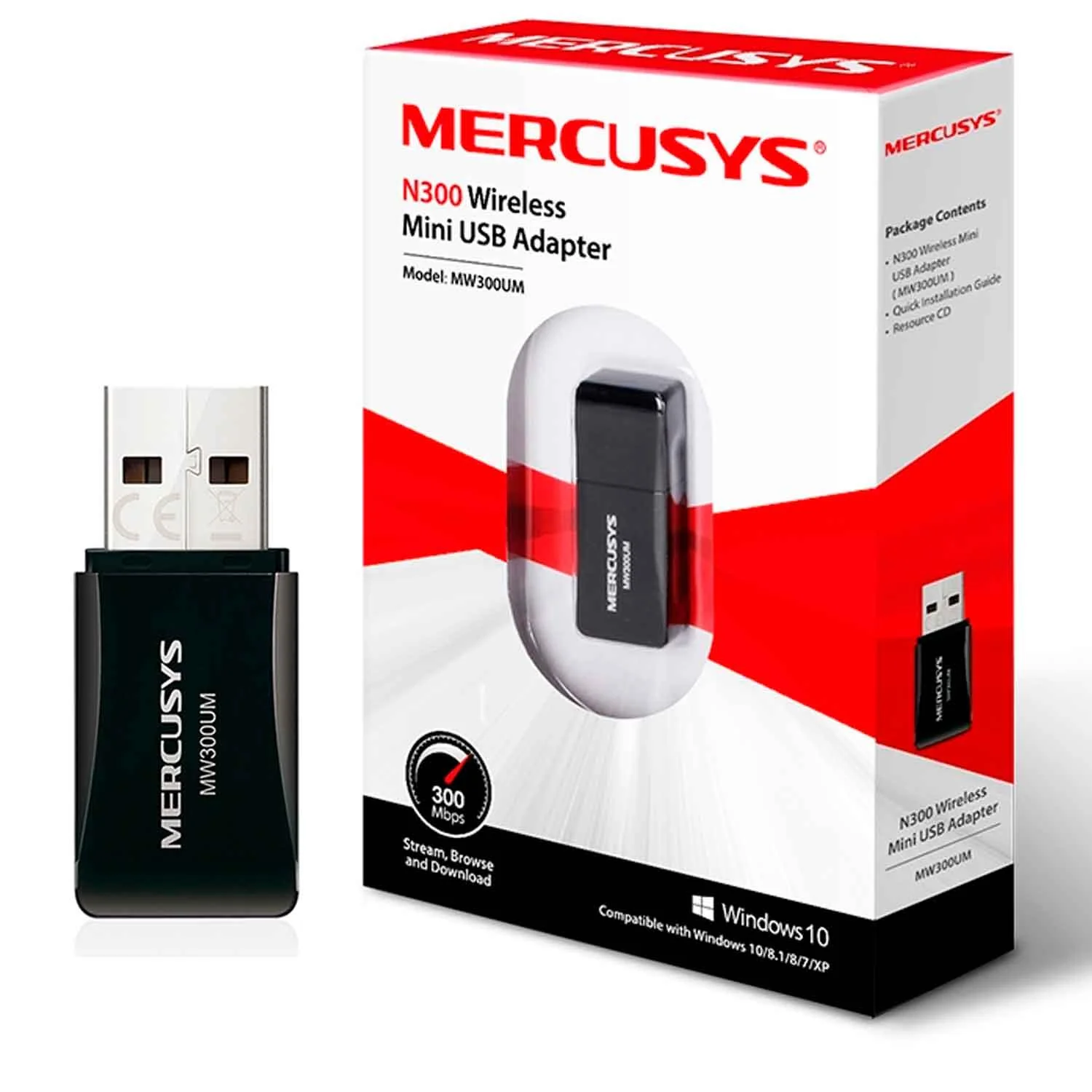 Adaptador Inalambrico USB MERCUSYS MW300UM N 300Mbps 2.0 - Image 5