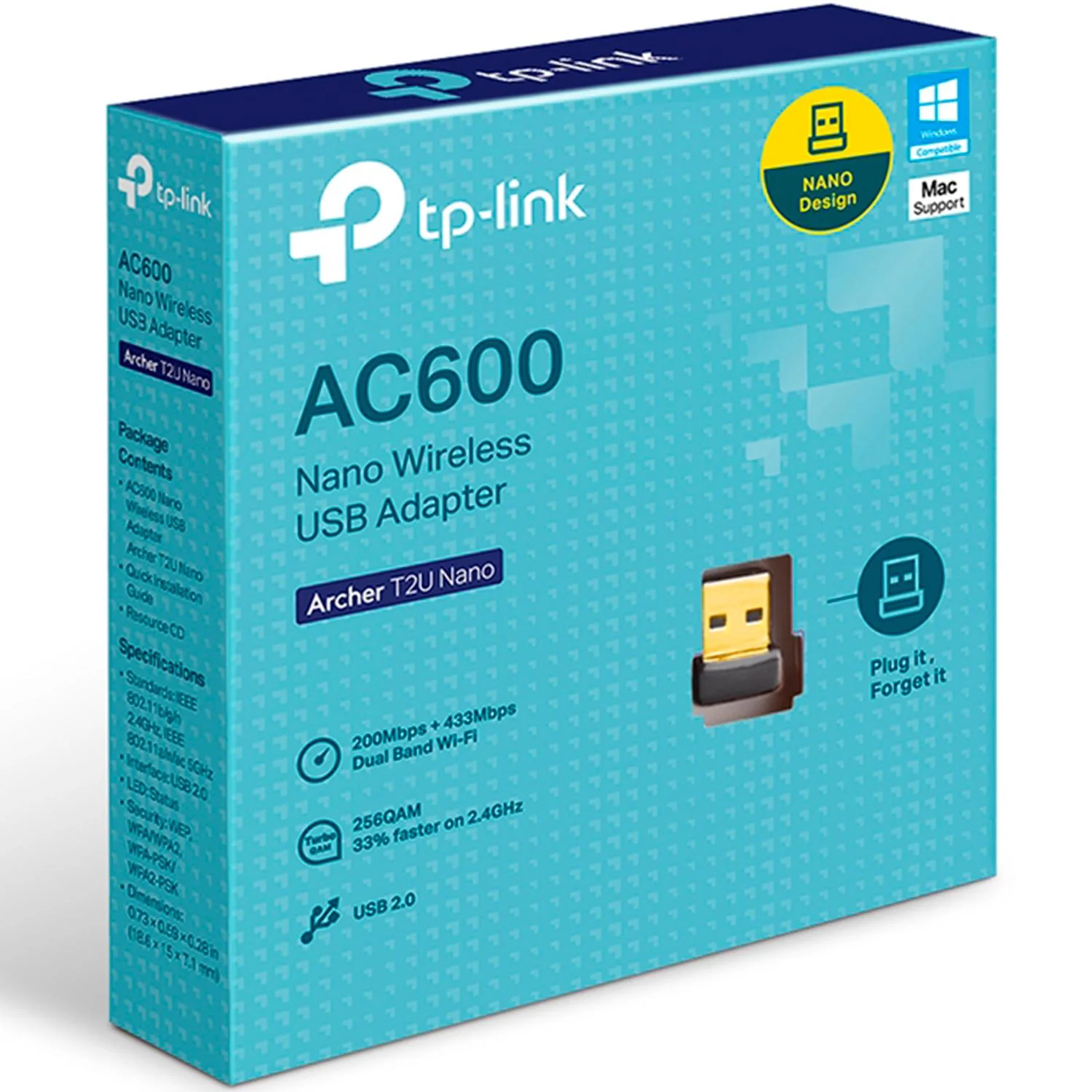 Adaptador Inalambrico USB TP-LINK ARCHER T2U NANO Dual Band 600Mbps - Image 5