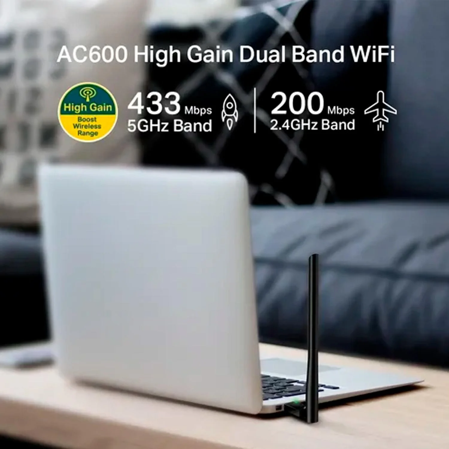 Adaptador usb wifi TP-Link rompemuros Archer T2U Plus AC600 - Image 5