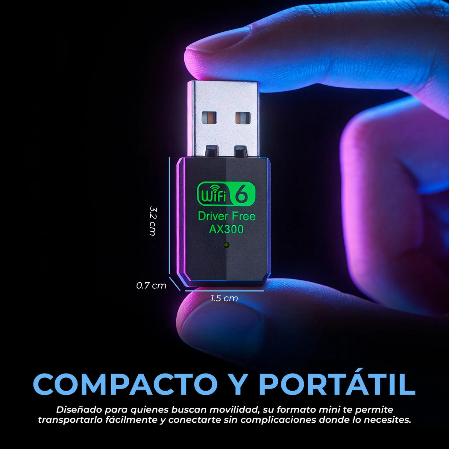 Adaptador WiFi XTREME PC GAMING USB Mini 300Mbps 2.4GHz Inalambrico Plug & Play Windows/Linux NXT309BK - Image 5