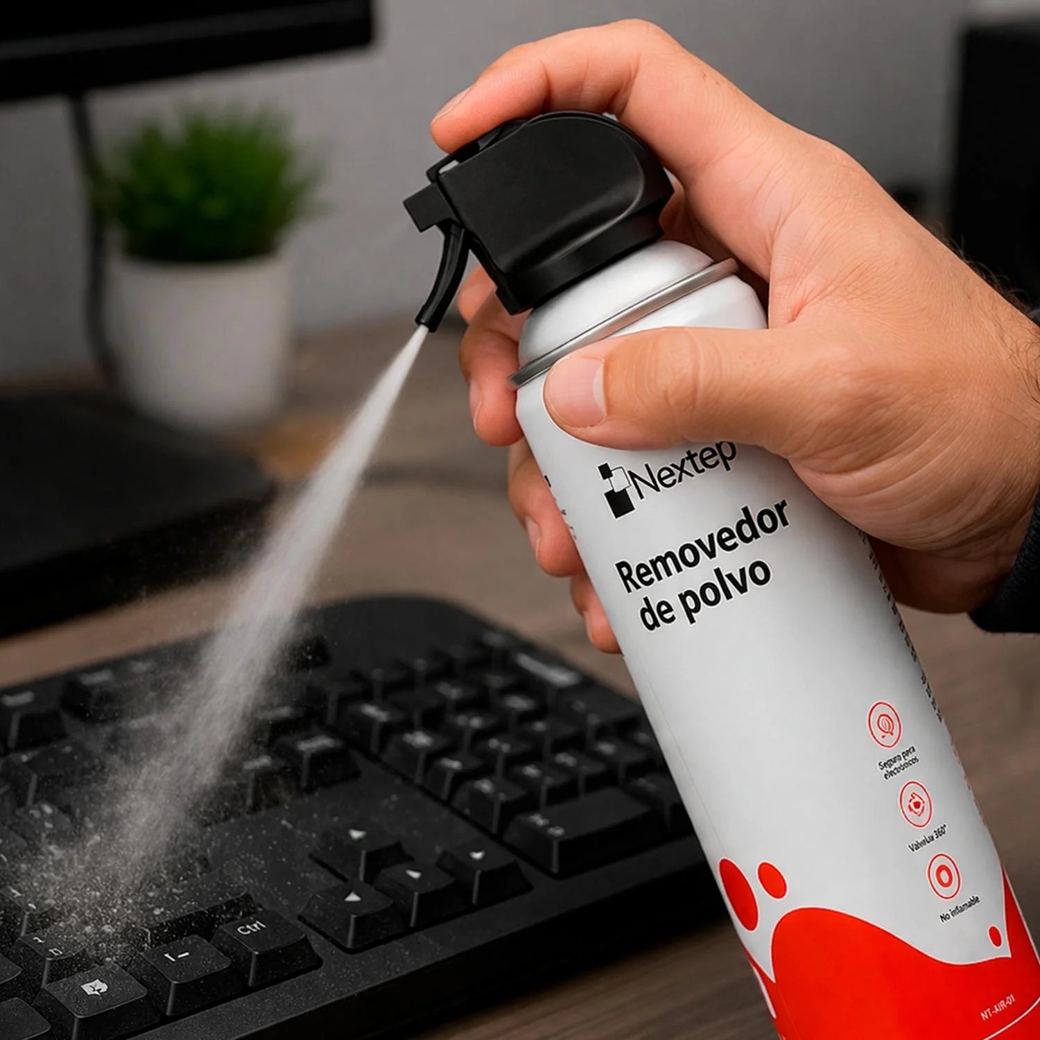 Aire Comprimido NEXTEP Removedor de Polvo 600ml NE-705S - Image 4