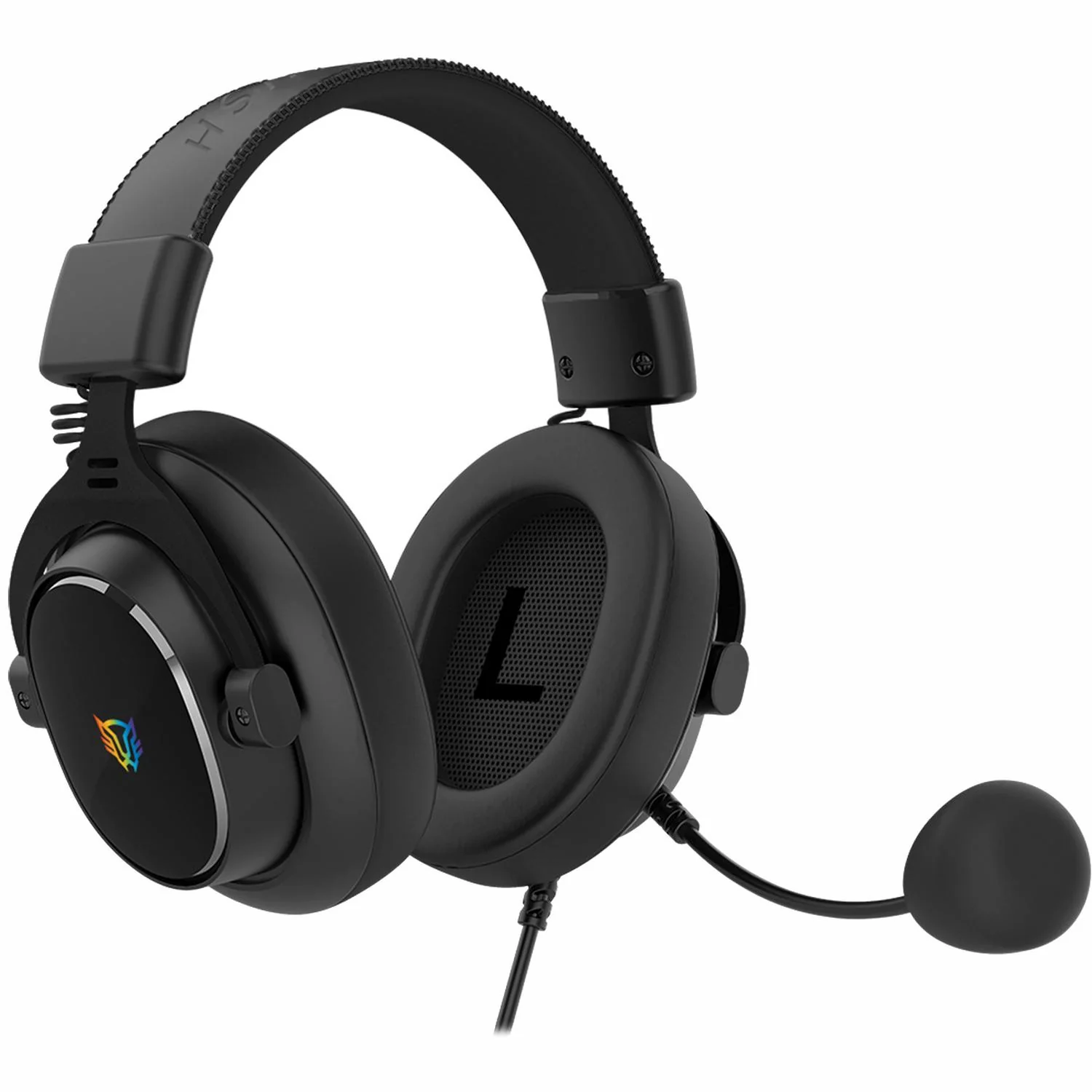 Audifonos Diadema Gamer BALAM RUSH AVIATOR EXPERT HA777 Microfono Desmontable 3.5mm + USB RGB PC Consolas Negro BR-941143