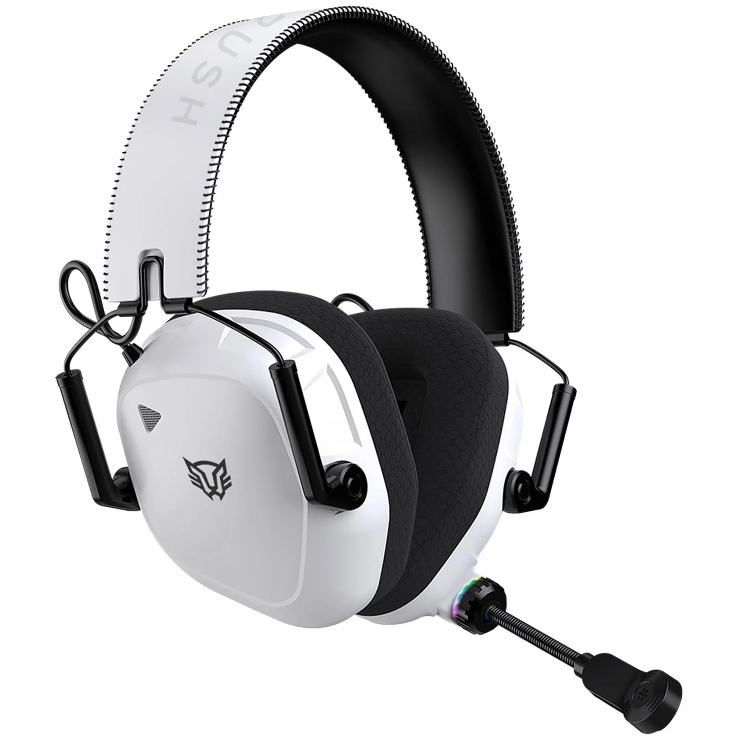 Audifonos Diadema Gamer BALAM RUSH PILOT PRO HS808 Inalambricos Microfono Conexion Dual Bluetooth 5.0 / USB Blanco BR-938594