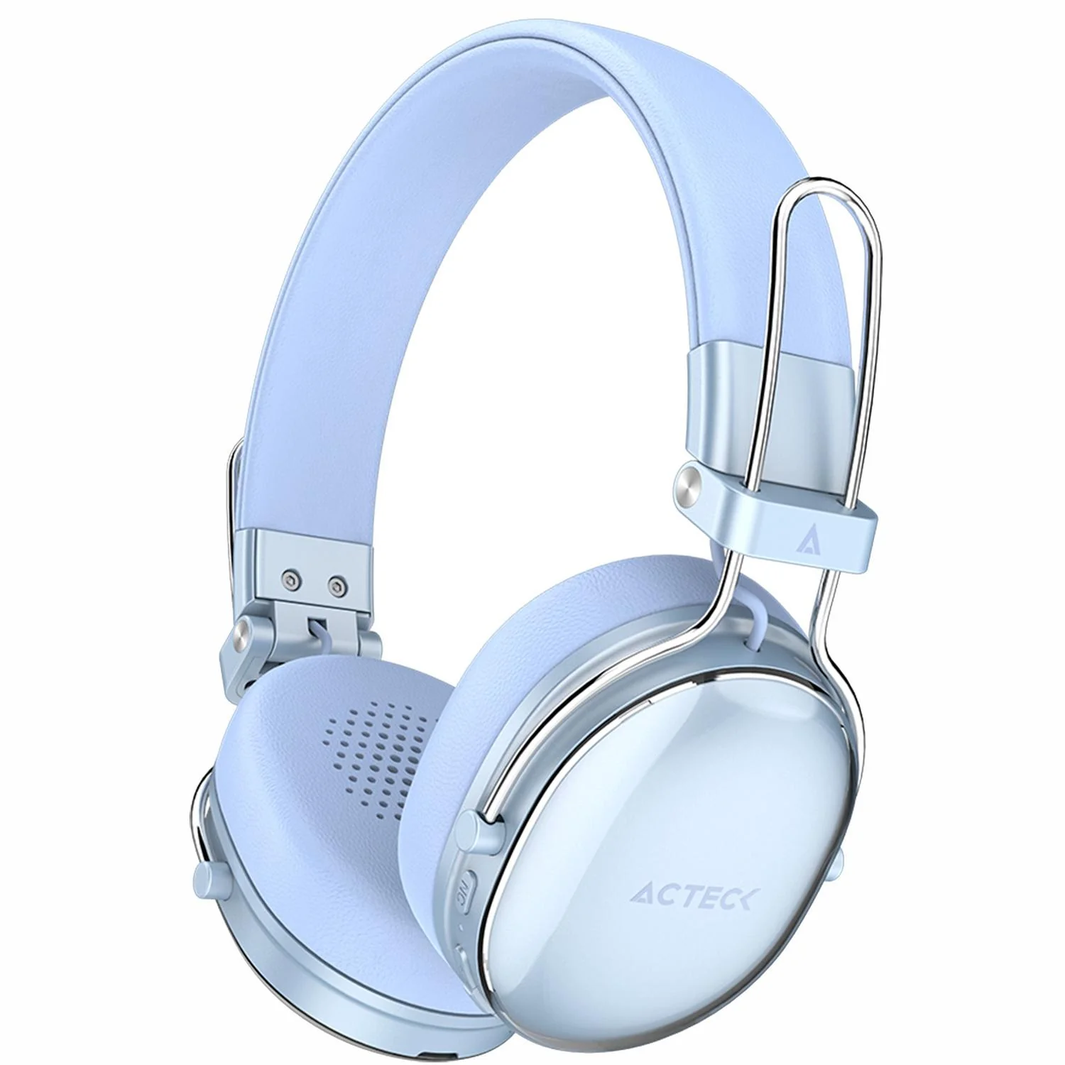 Audifonos Diadema Inalambrica ACTECK LUXE CHIC HP710 Microfono Integrado Bluetooth 5.4 Azul AC-940917 - Image 3
