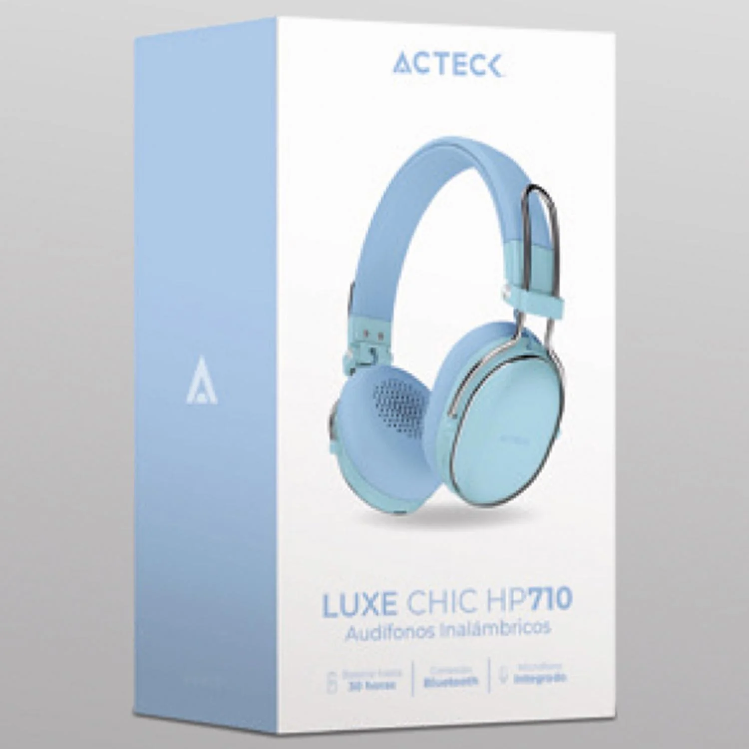 Audifonos Diadema Inalambrica ACTECK LUXE CHIC HP710 Microfono Integrado Bluetooth 5.4 Azul AC-940917 - Image 6