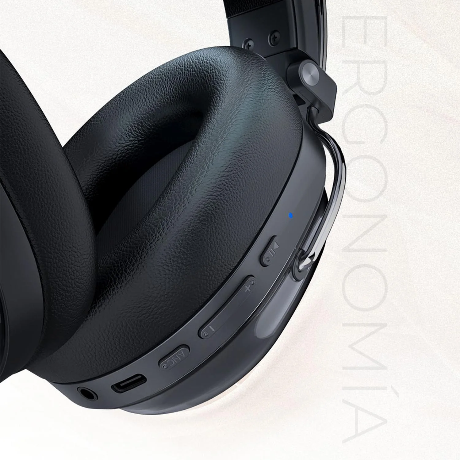 Audifonos Diadema Inalambrica ACTECK LUXE PURE HP730 Microfono Integrado Bluetooth 5.4 Negro AC-940870 - Image 4