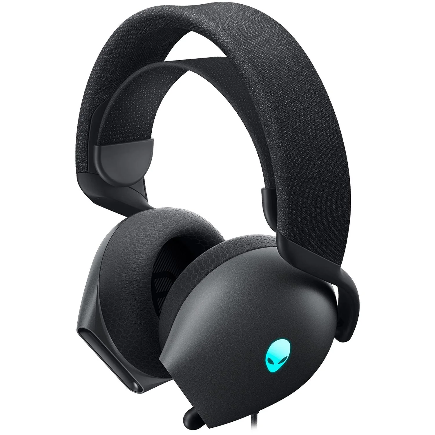Audifonos Gamer de Diadema ALIENWARE Microfono retractil Dolby Atmos 40KHz RGB USB + Adaptador 3,5 mm Negro AW520H - Image 5