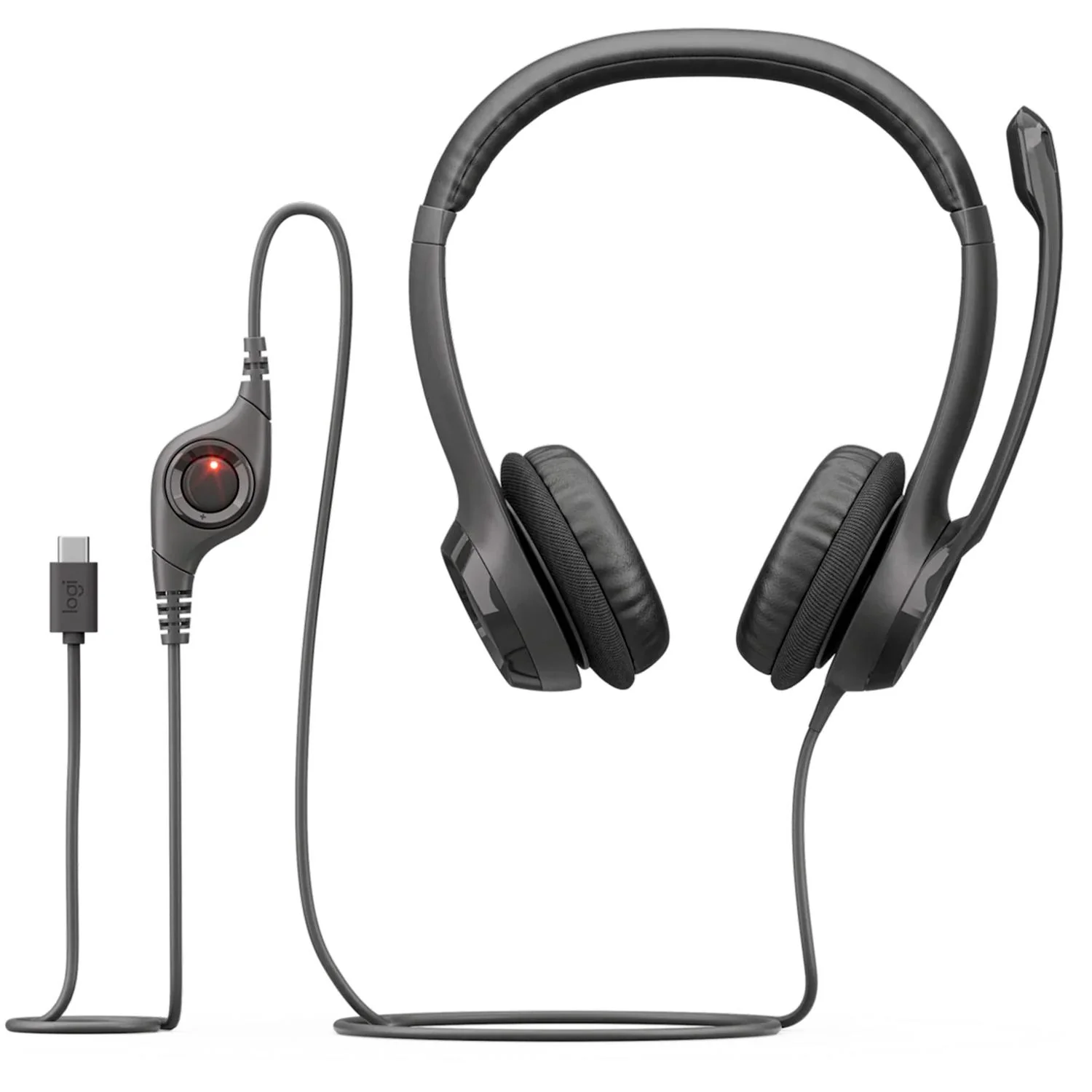 Audifonos LOGITECH H390 USB-C Microfono Bidireccional Negro - Image 6