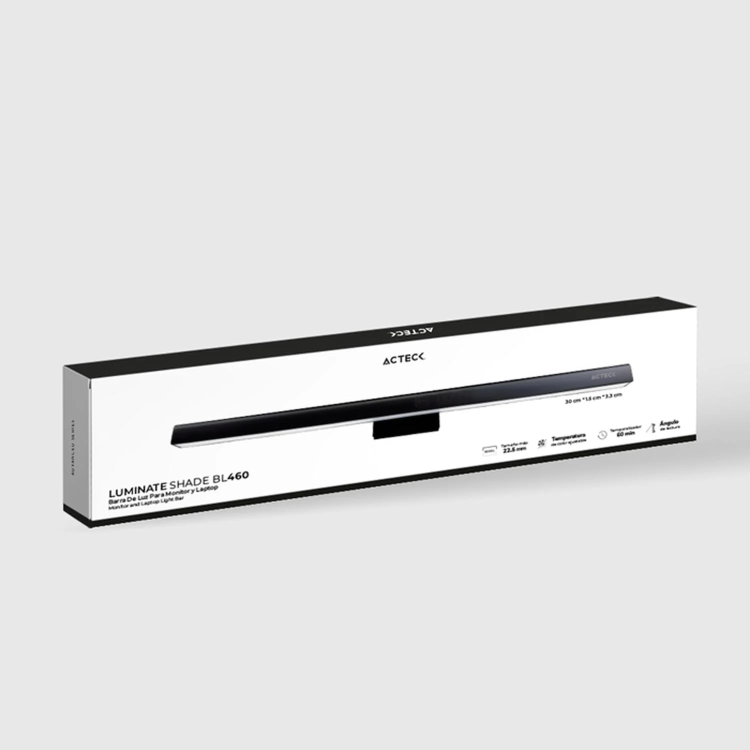 Barra de Luz para Laptop ACTECK LUMINATE SHADE BL460 Ultradelgado Luz Ajustable USB Negro AC-934992 - Image 6