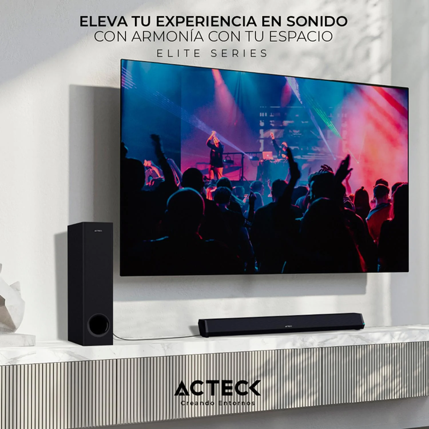 Barra de Sonido ACTECK DYNAMIC TRIM BS670 Subwoofer Alambrico 70w Negro AC-935913 - Image 5