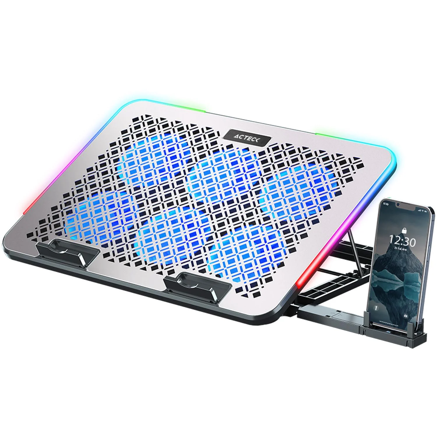 Base Enfriadora ACTECK FROOST RAW BE630 Laptop 15.6 pulgadas Altura Ajustable 6 Fan 2xUSB LED AC-940771