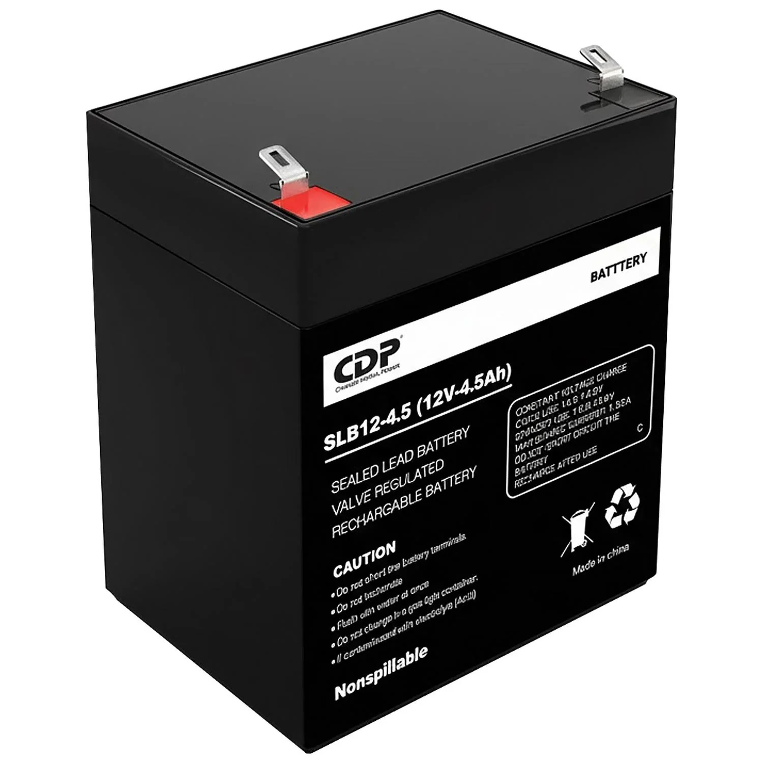 Bateria de Remplazo UPS CDP SLB-12/4.5 12V 4.5Ah VRLA Compatible con No Break R-UPR508 - Image 3