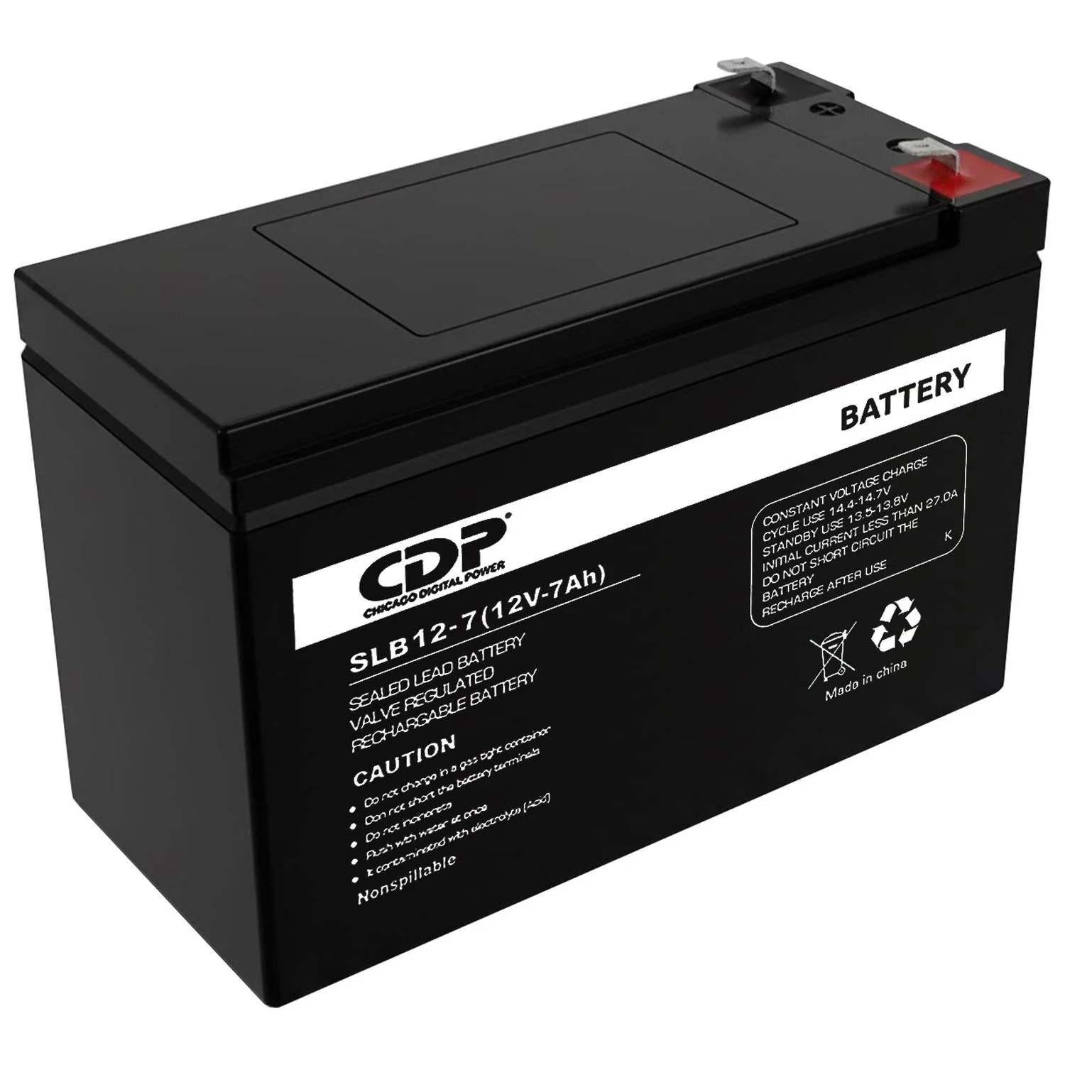 Bateria de Remplazo UPS CDP SLB-12/7 12V 7Ah VRLA Compatible con No Break R-UPR758 R‑Smart751 - Image 2