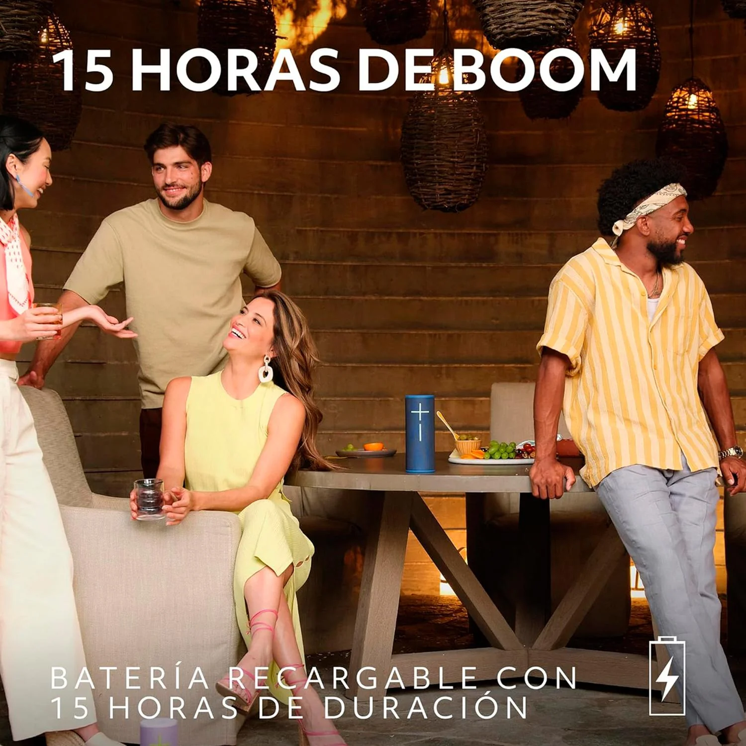 Bocina Bluetooth LOGITECH Ultimate Ears BOOM 4 Resistente al agua IP67 Hasta 15hr de bateria Azul Cobalto - Image 3