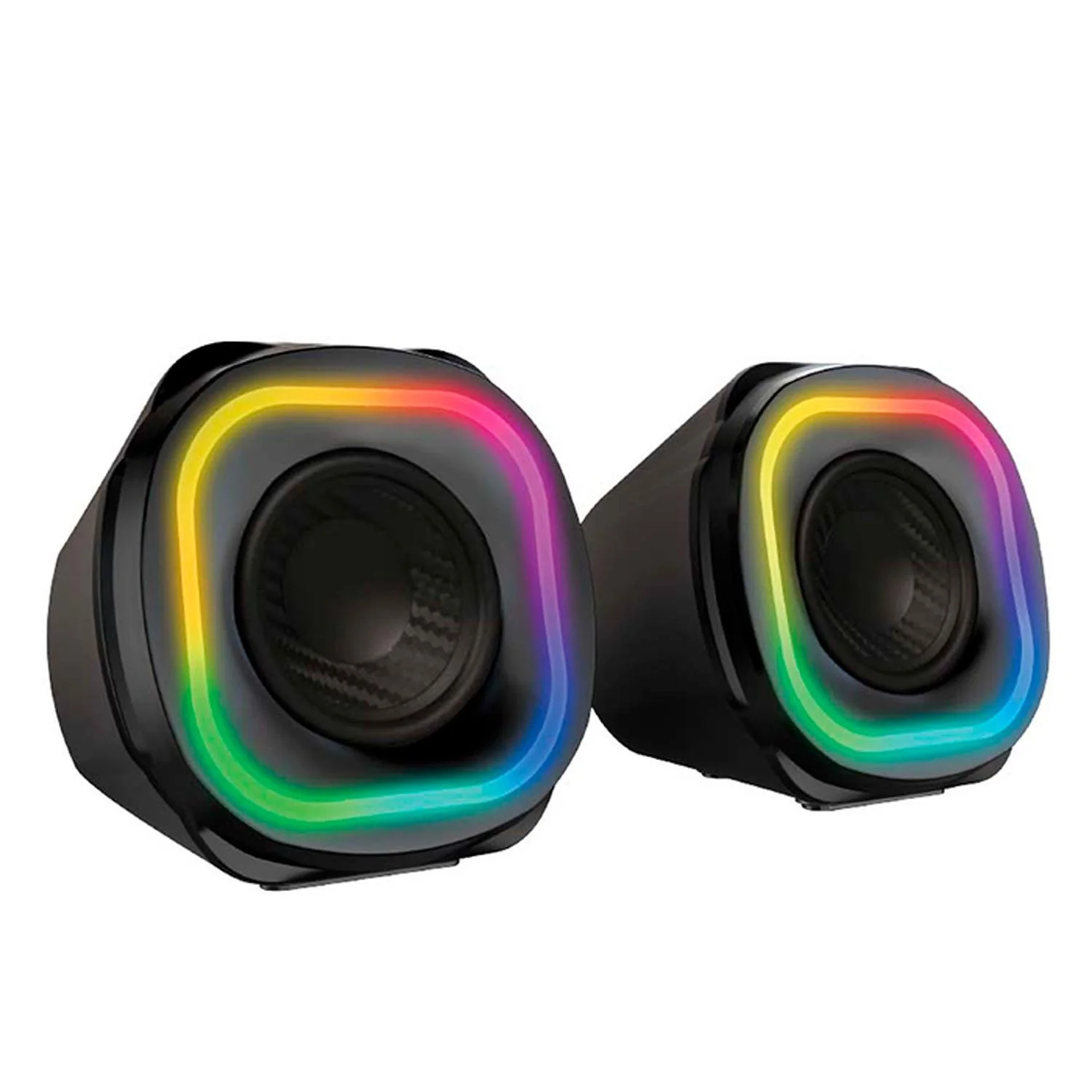 Bocina Gamer BALAM RUSH GLIMM QUAD BG555 LED Bluetooth 3.5mm Negro BR-937016 - Image 2