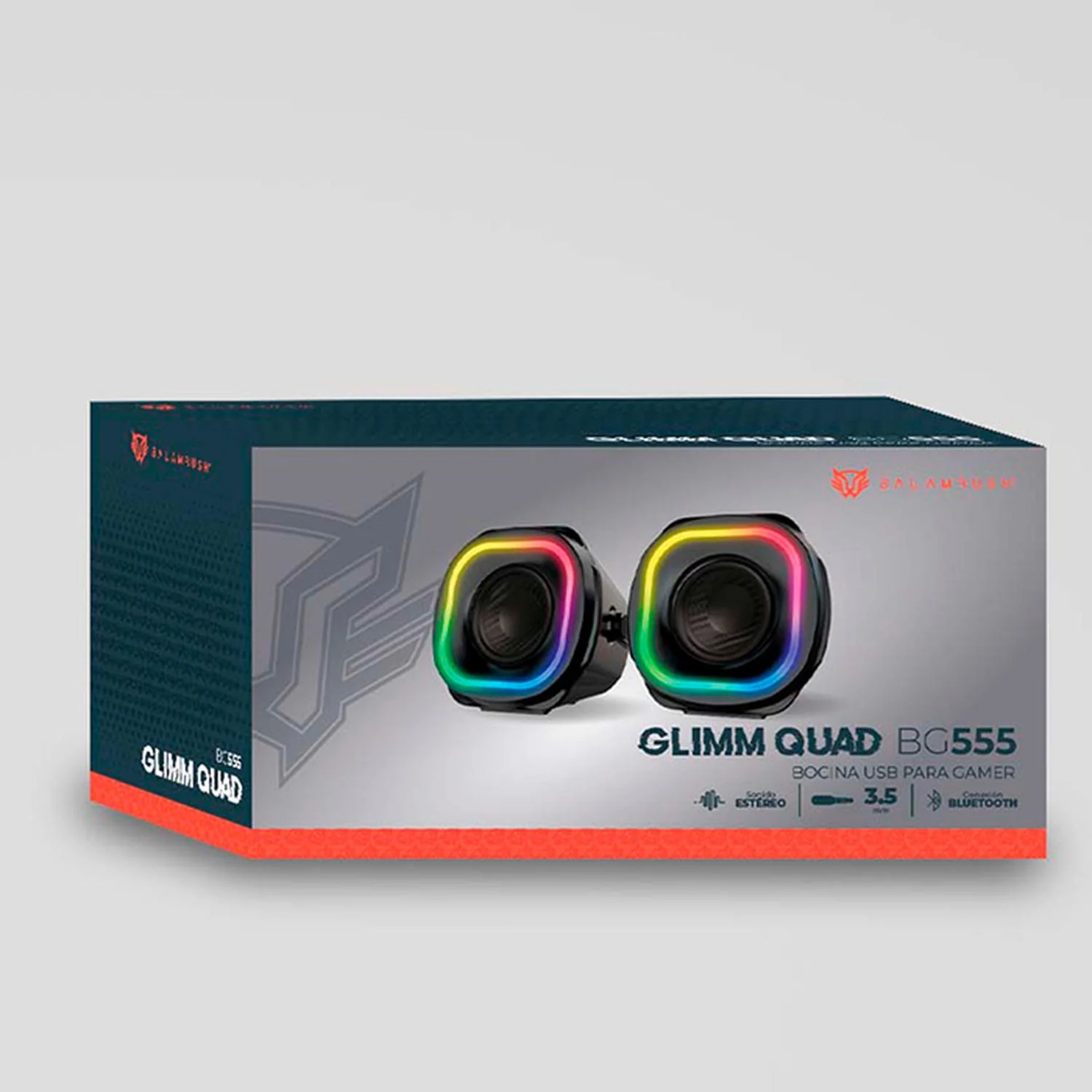 Bocina Gamer BALAM RUSH GLIMM QUAD BG555 LED Bluetooth 3.5mm Negro BR-937016 - Image 6