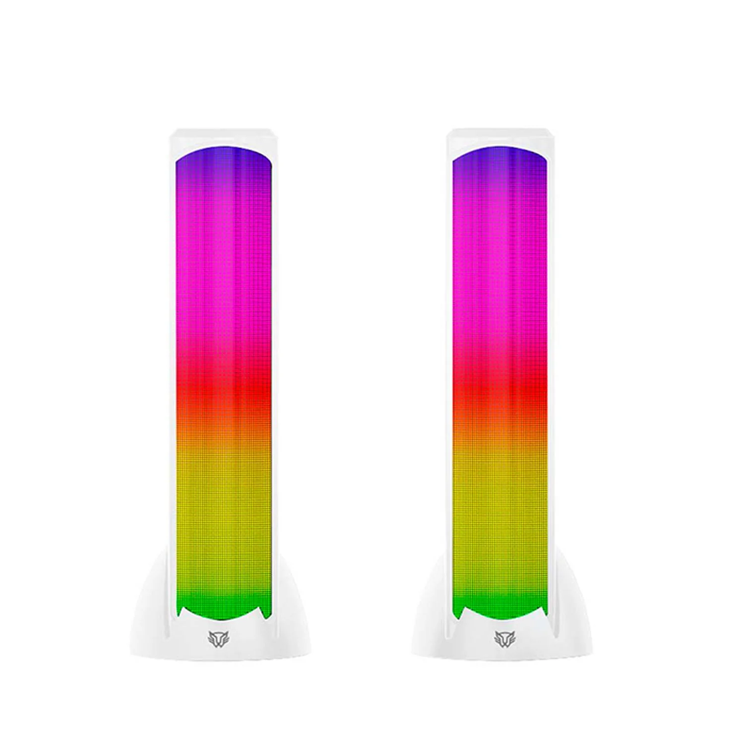 Bocina Gamer BALAM RUSH GLIMM TOWER BG575 LED Bluetooth 3.5mm Blanco BR-936989