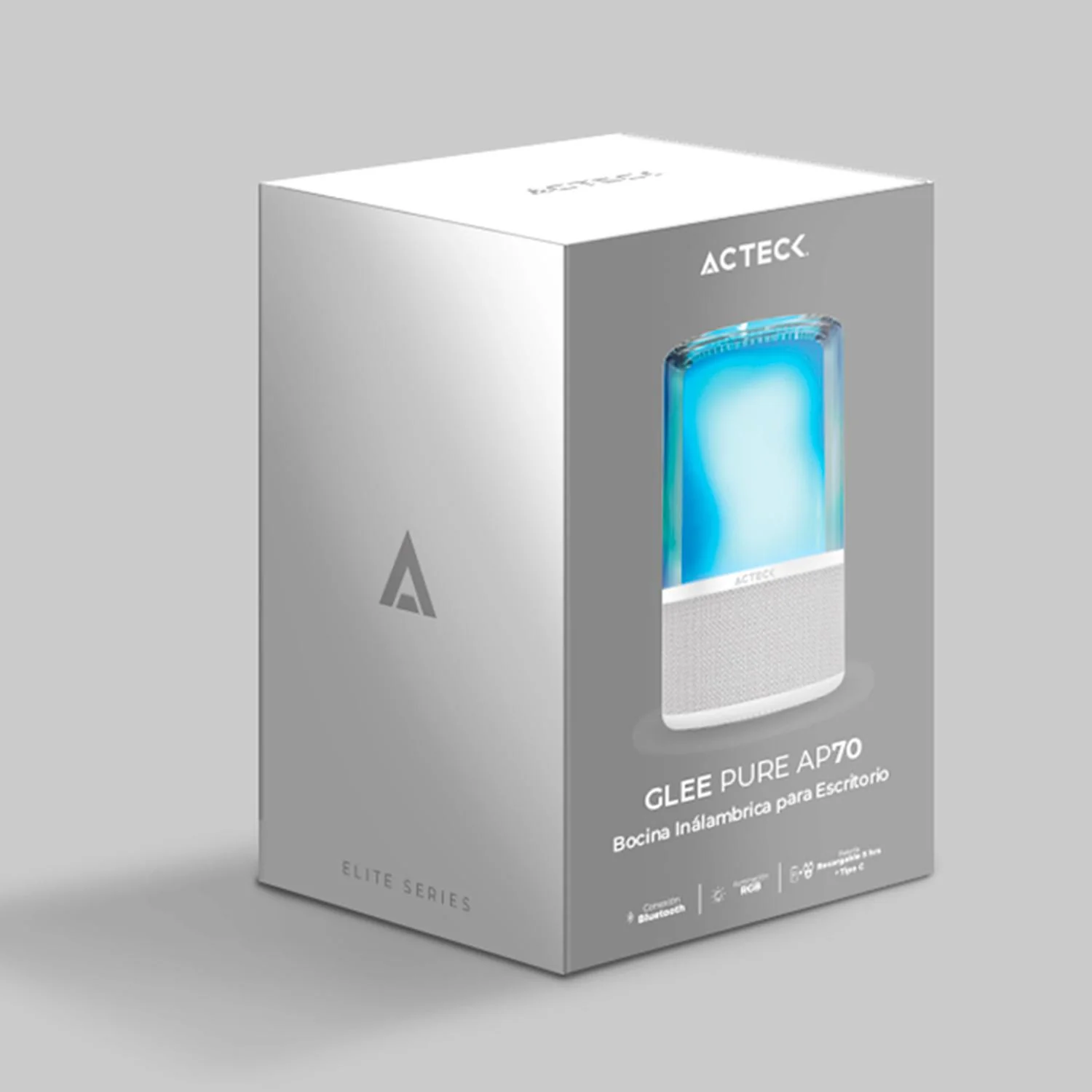 Bocina Portatil ACTECK GLEE PURE AP70 Inalambrica Luz LED Tws Blanco AC-936392 - Image 6