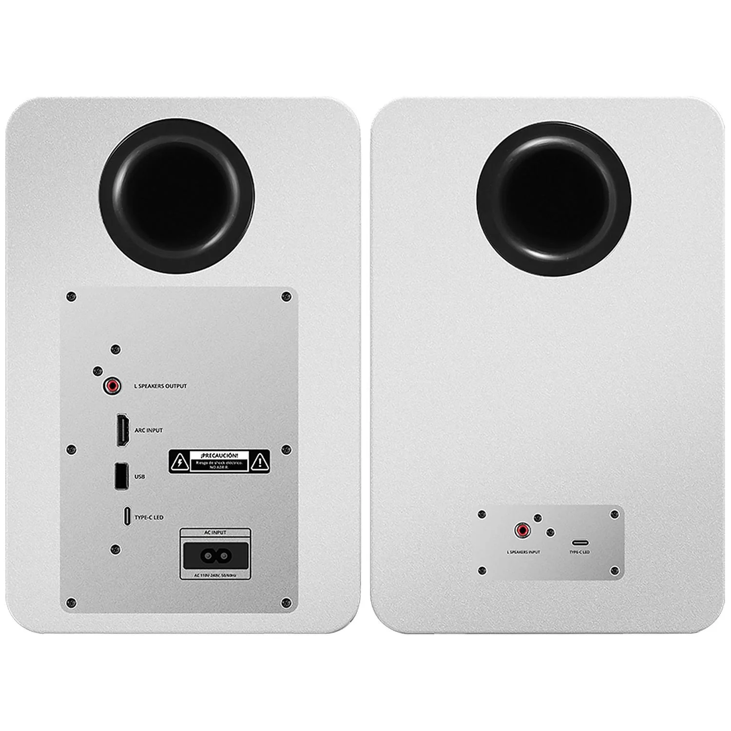 Bocinas ACTECK DYNAMIC EXACT R BS700 Inalambrico Sonido 2.0 Bluetooth 5.3 50W RMS Iluminacion RGB Blanco AC-940825 - Image 5