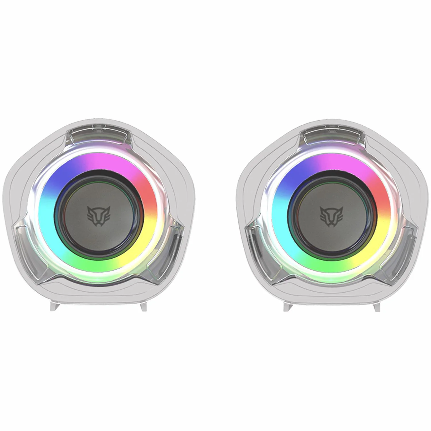 Bocinas Gamer BALAM RUSH GLIMM PENTA BG545 Inalambrica RGB Sonido Estereo 2.0 USB + Bluetooth 5.0 Blanco BR-941235