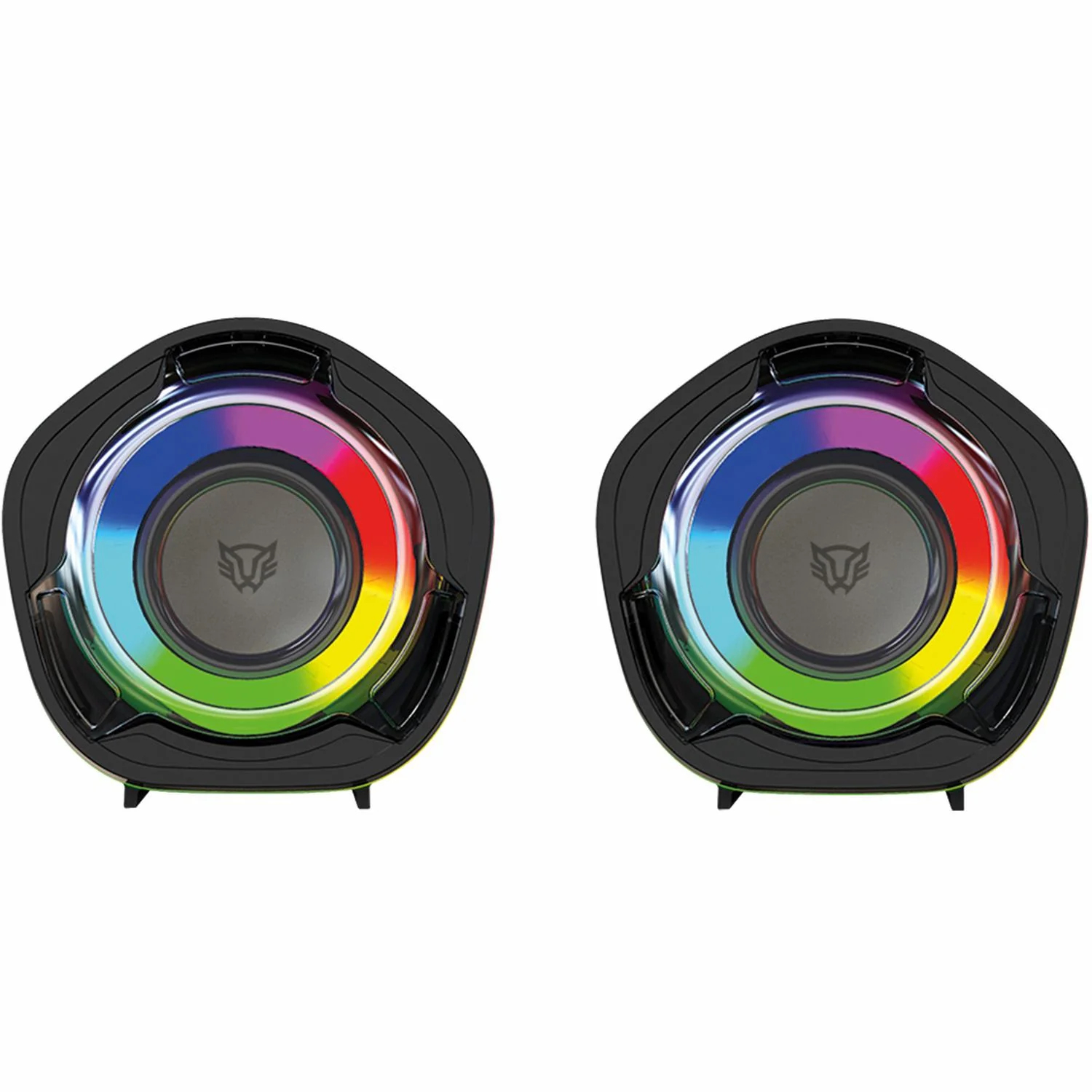Bocinas Gamer BALAM RUSH GLIMM PENTA BG545 Inalambrica RGB Sonido Estereo 2.0 USB + Bluetooth 5.0 Negro BR-941228