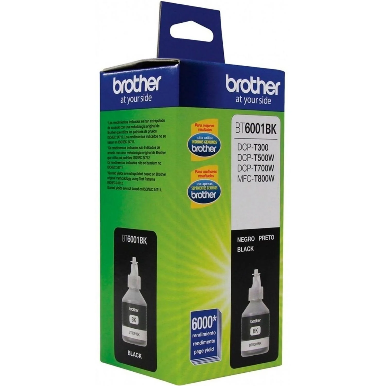 Botella Tinta BROTHER BT6001BK Negro DCP-T300 DCP-T500W DCP-T700W - Image 2
