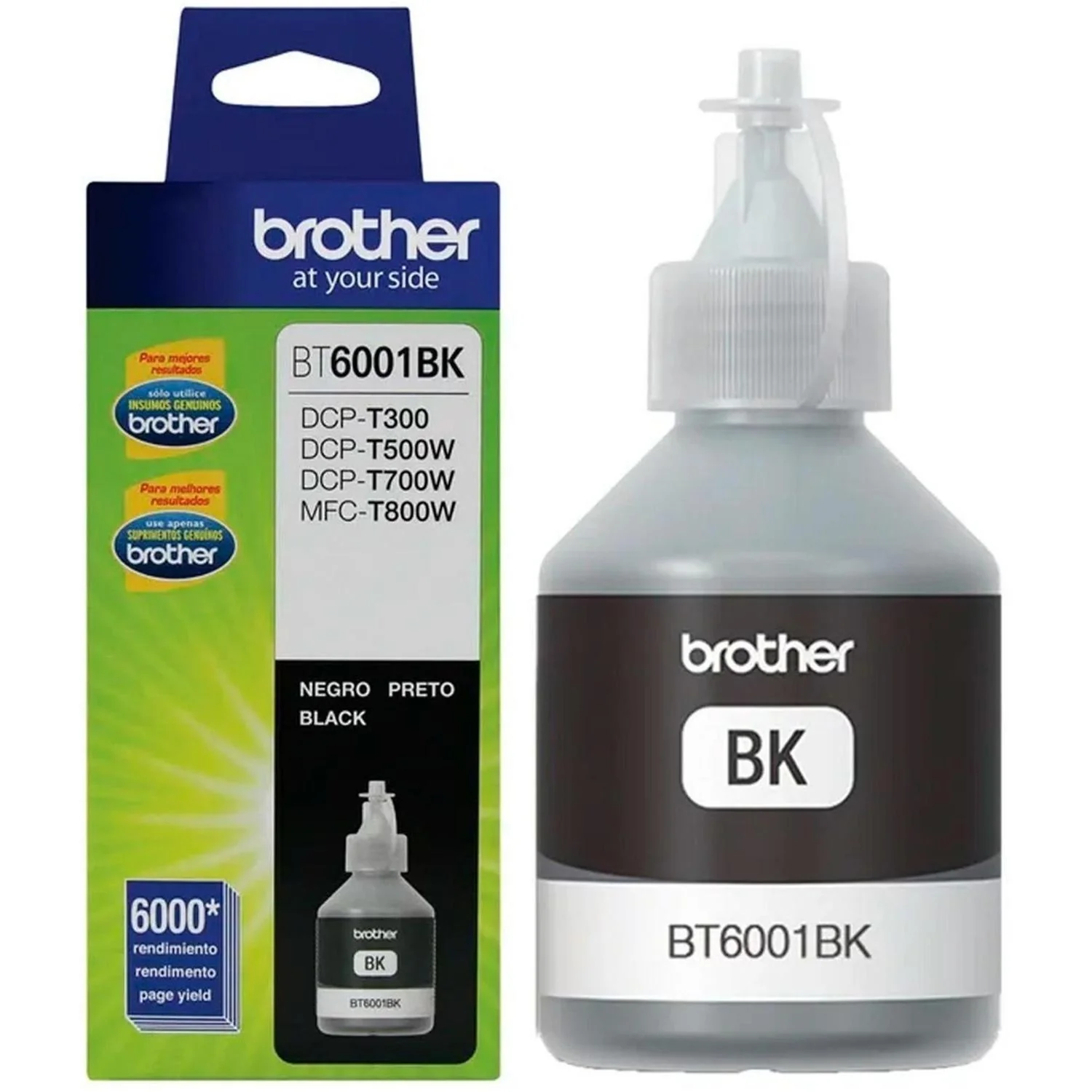 Botella Tinta BROTHER BT6001BK Negro DCP-T300 DCP-T500W DCP-T700W - Image 5