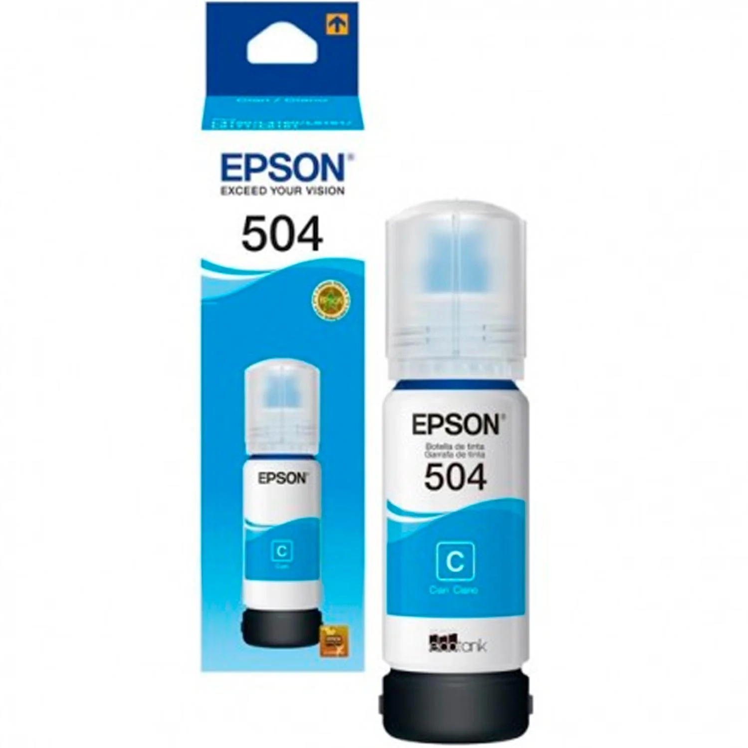 Botella Tinta EPSON T504 L4150 L4160 L6161 L6171 L6191 Cyan 70ml T504220-AL - Image 4