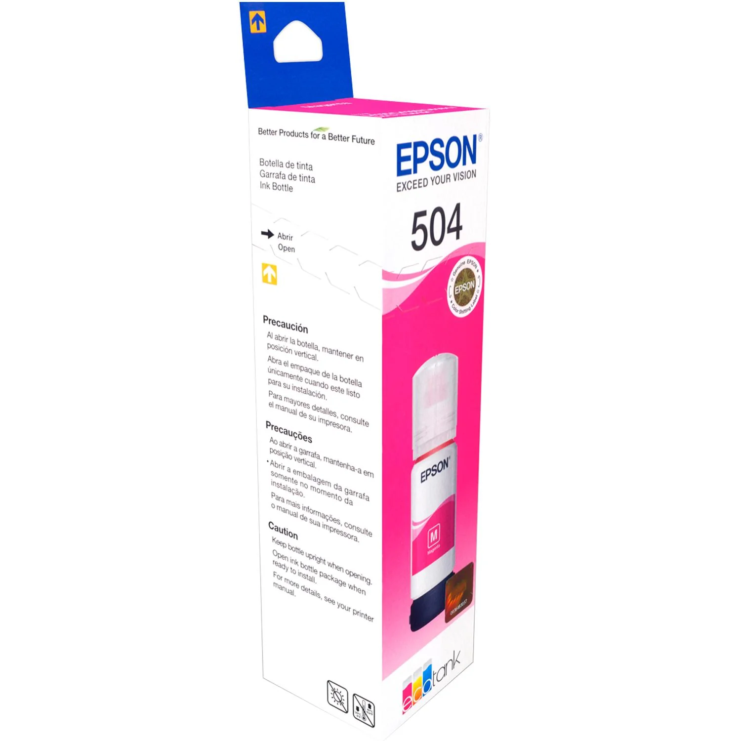 Botella Tinta EPSON T504 L4150 L4160 L6161 L6171 L6191 Magenta 70ml T504320-AL - Image 3