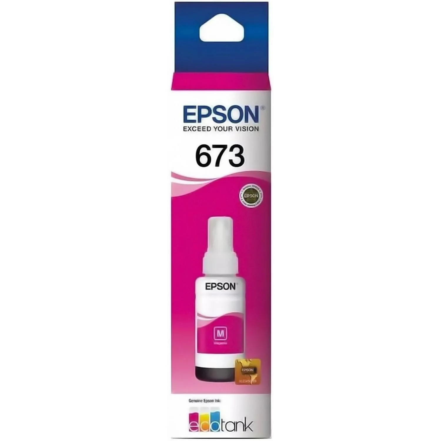 Botella Tinta EPSON T673 L800 L805 L810 L850 L1800 Magenta T673320-AL - Image 3