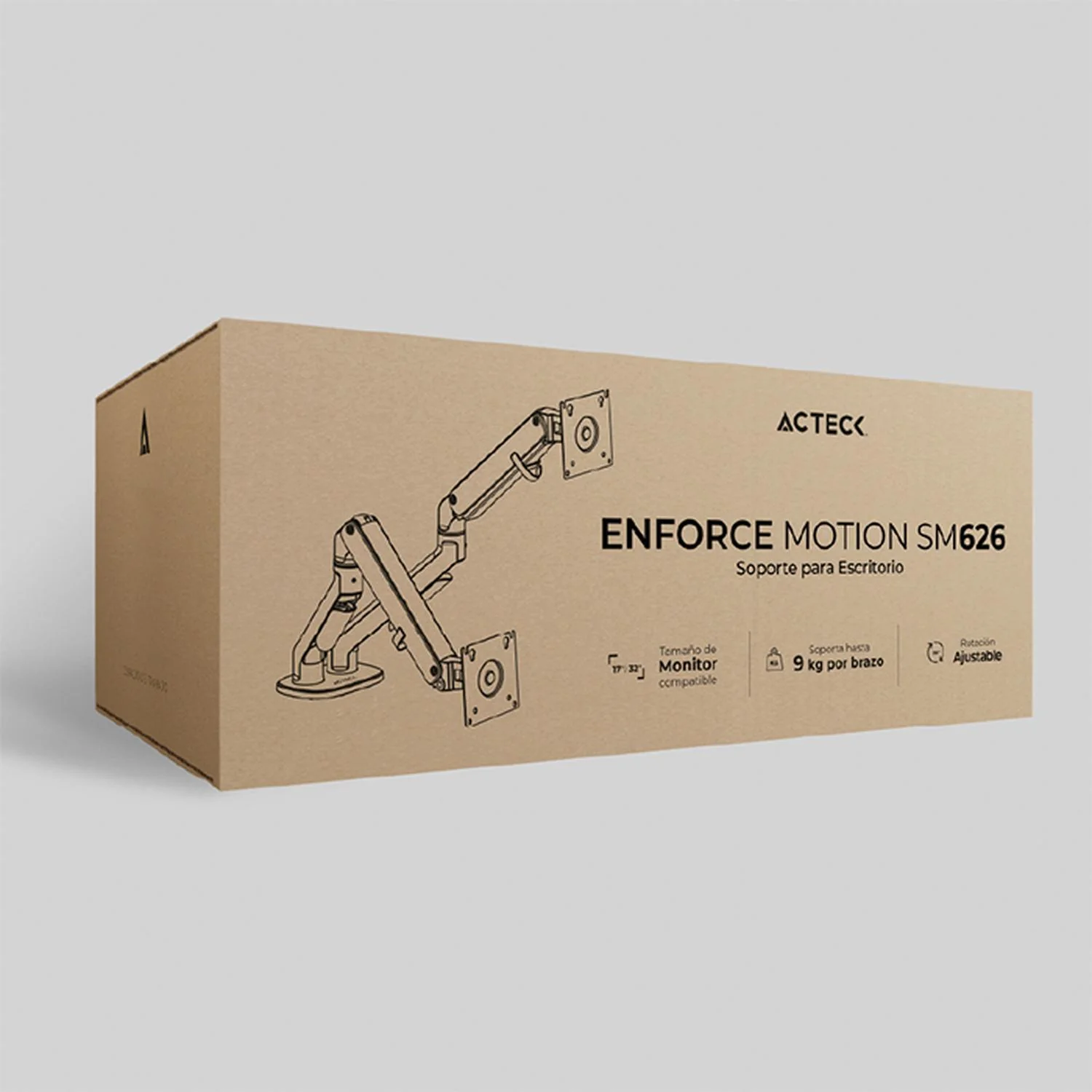 Brazo articulado doble para Monitores ACTECK ENFORCE MOTION SM626 hasta 32" Ajustable AC-936552 - Image 5