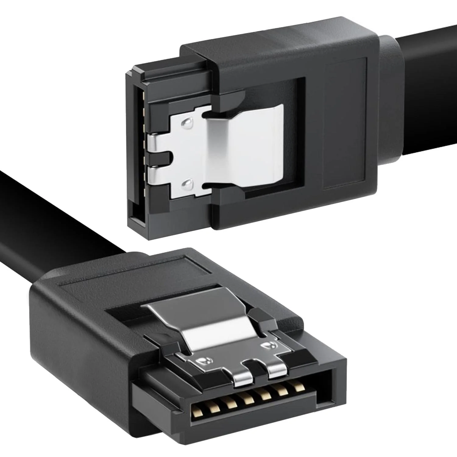 Cable SATA 6Gbps 7 Pin Clip de Seguridad 27-J12-042000RW