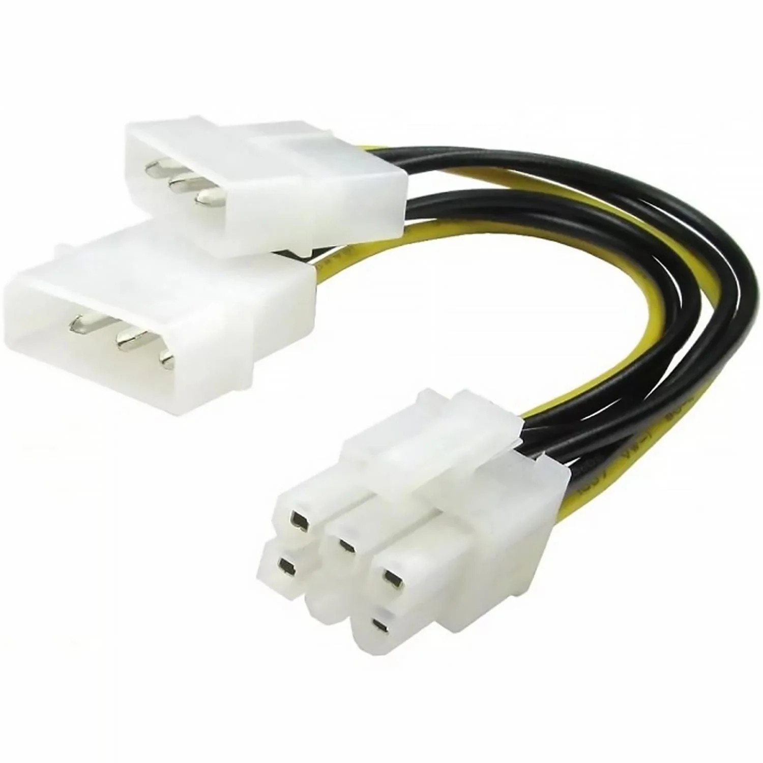 Cable de Poder XCASE IDE 2x 4 Pin a PCIe 6 Pines ACCCABLE09