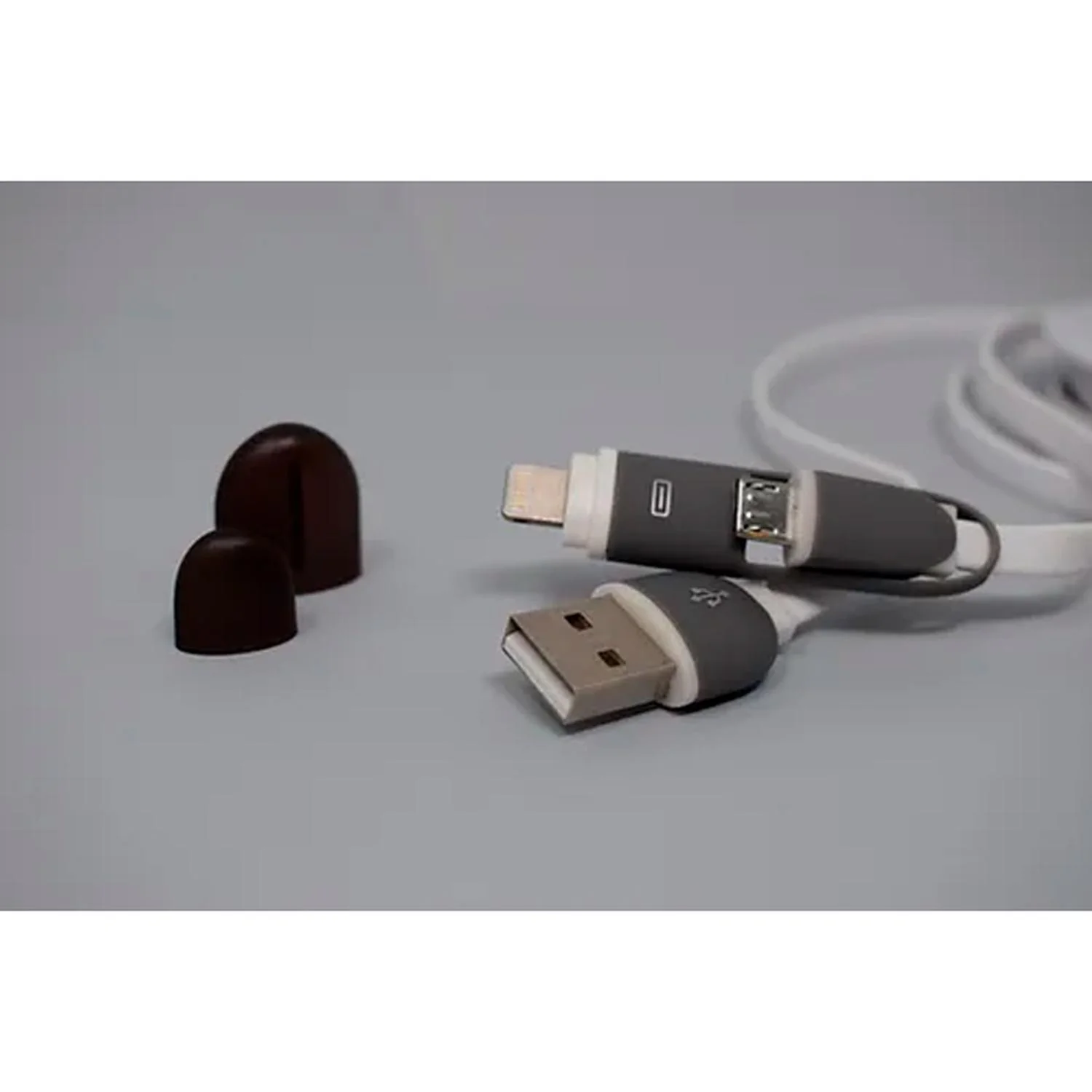 Cable Micro USB NACEB NA-603 Lightning 1metro Blanco NA-603B - Image 4