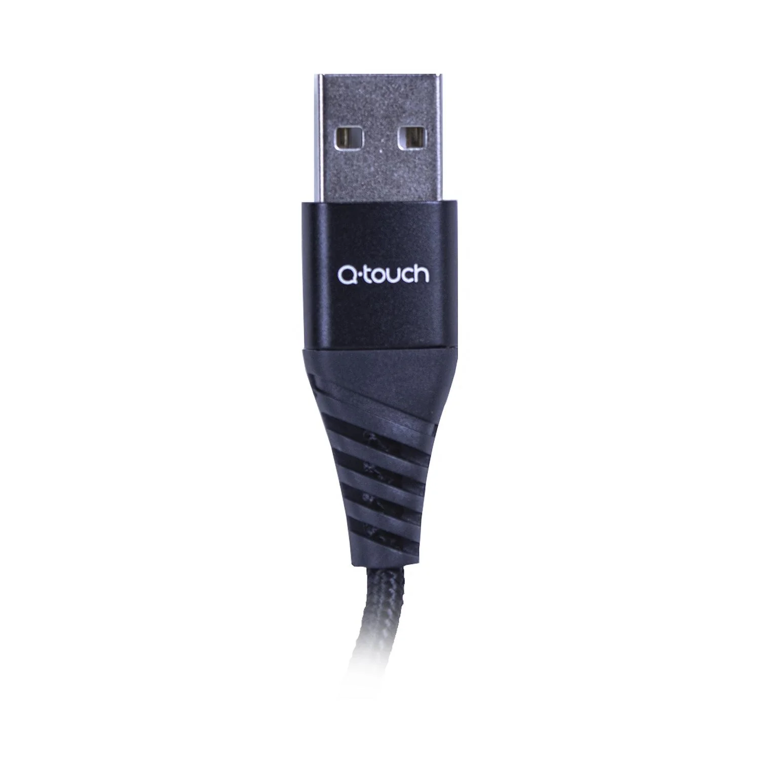 Cable Q TOUCH USB a Lightning Nylon Trenzado iPhone 1m Negro QT-006 - Image 3