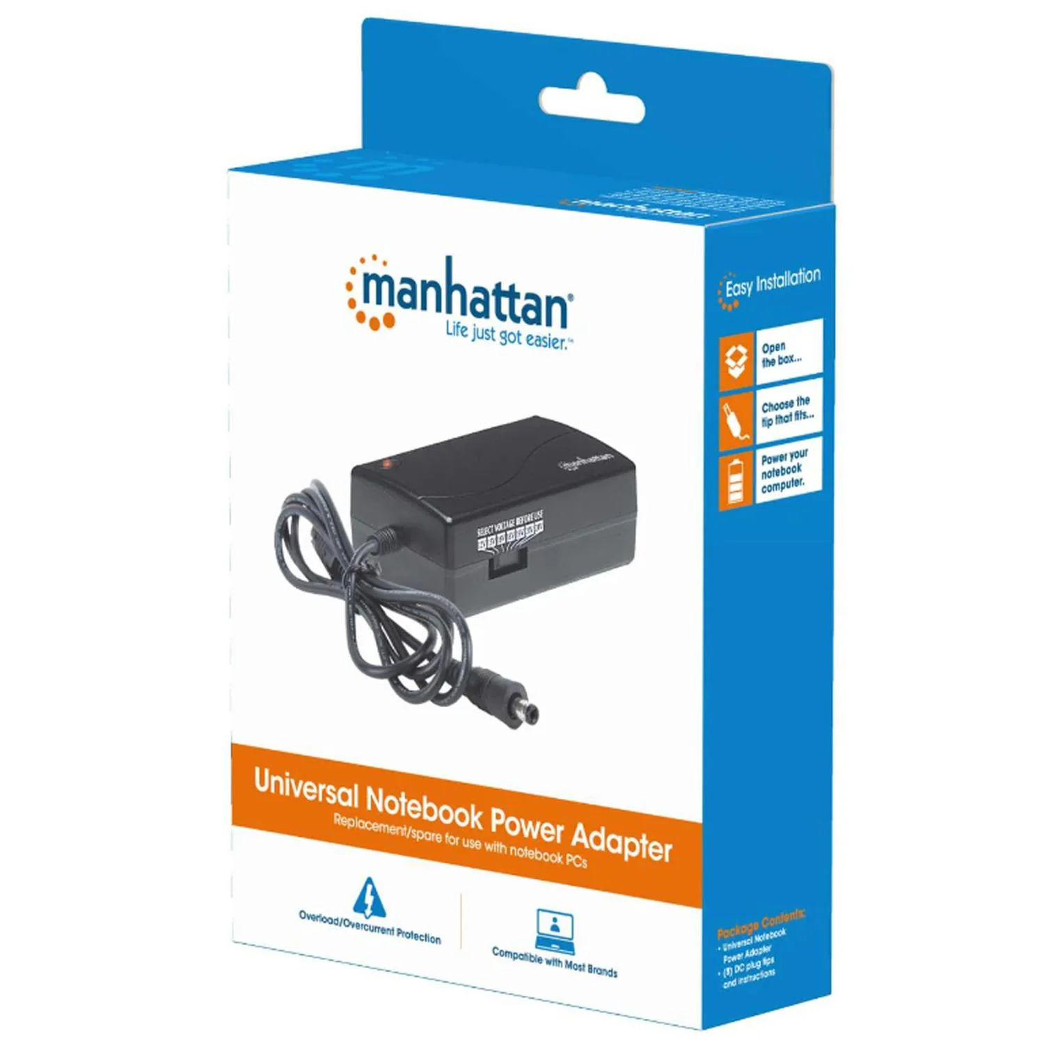 Cargador Universal Laptop MANHATTAN ACER ASUS COMPAQ HP LENOVO TOSHIBA 70W 100854 - Image 6