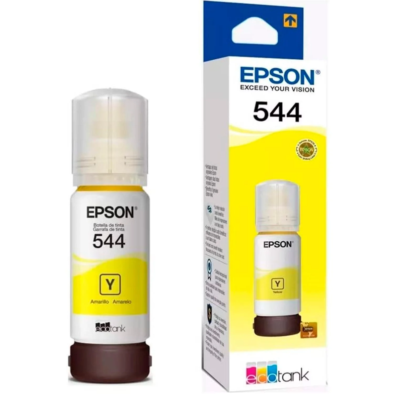 Botella Tinta EPSON T544 L1110 L3110 L3150 L5190 Amarillo 65ml T544420-AL - Image 4