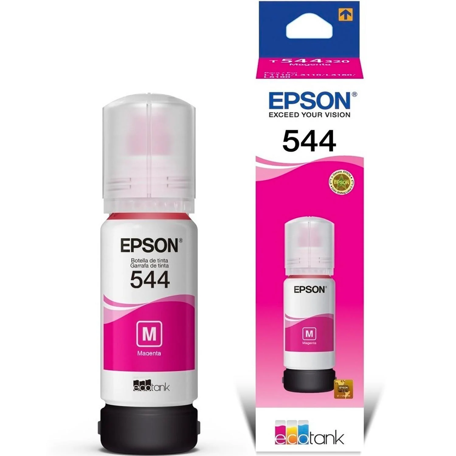 Botella Tinta EPSON T544 L1110 L3110 L3150 L5190 Magenta 70ml T544320-AL - Image 4