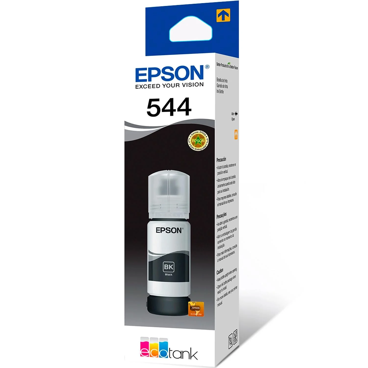 Botella Tinta EPSON T544 L1110 L3110 L3150 L5190 Negro 70ml T544120-AL