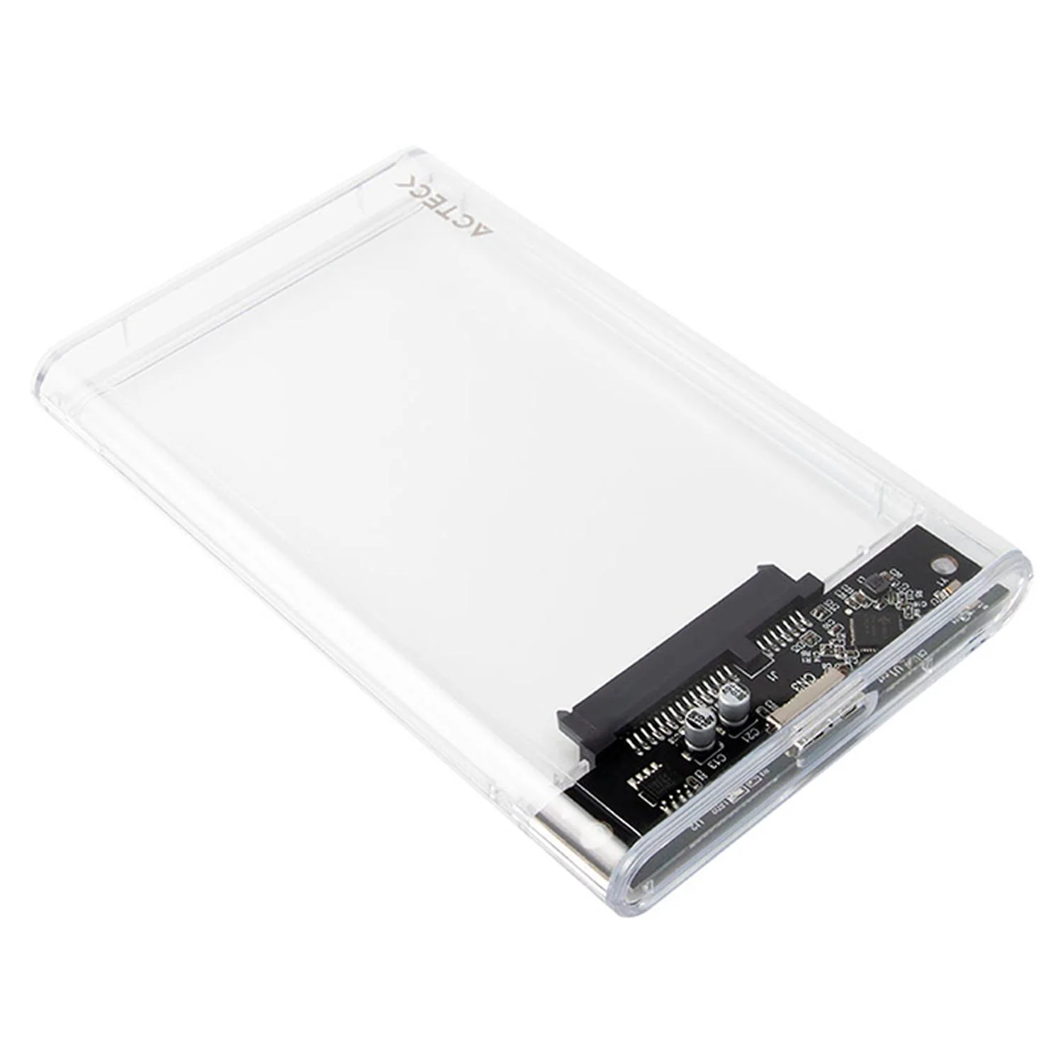 Case Enclosure ACTECK ARMOR CLEAR HC430 5 Gbps SATA 2.5 USB Blanco
