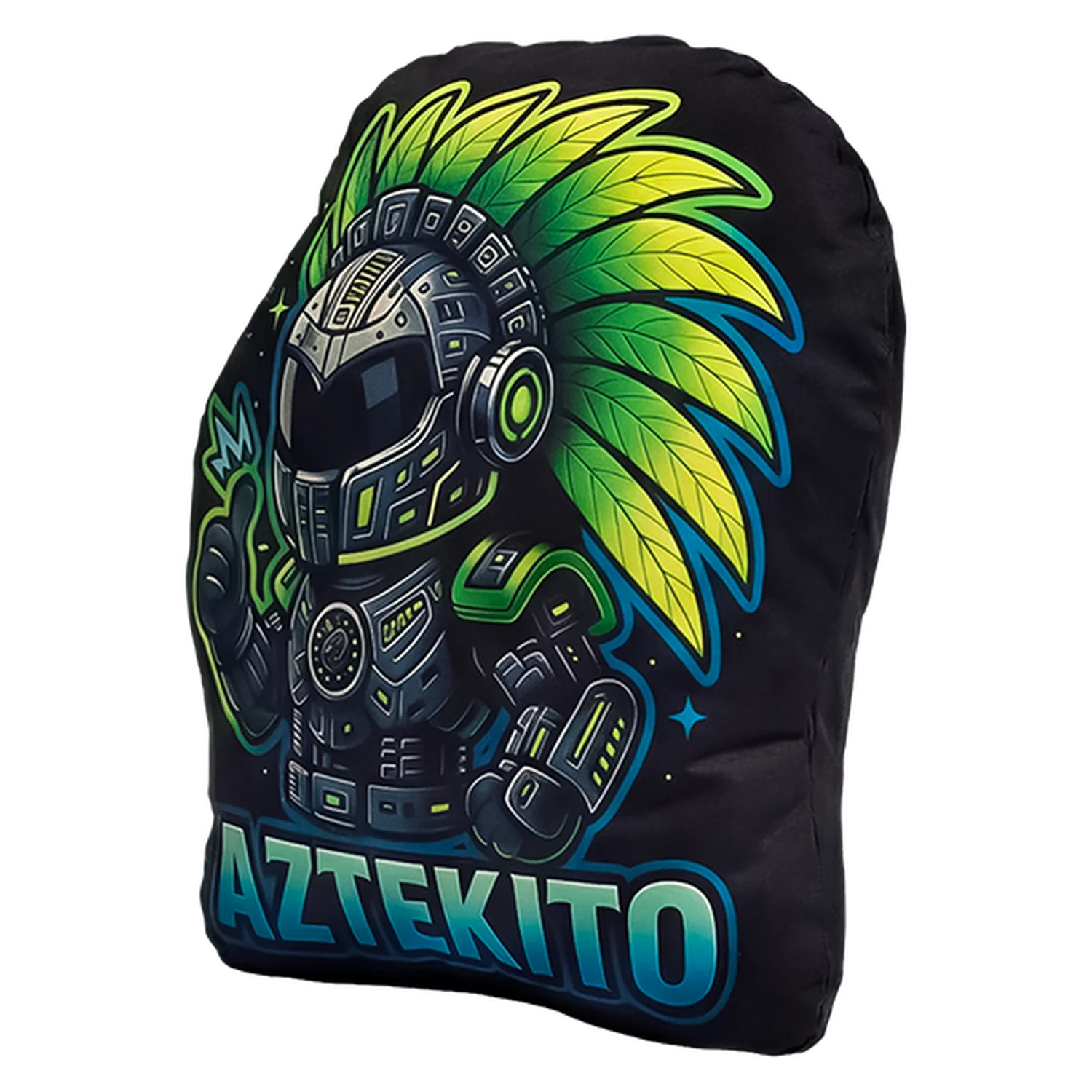 Cojin Almohada Gamer DXT GAMING Aztekito Negro Decorativo 40 x 34 x 8 cm - Image 2
