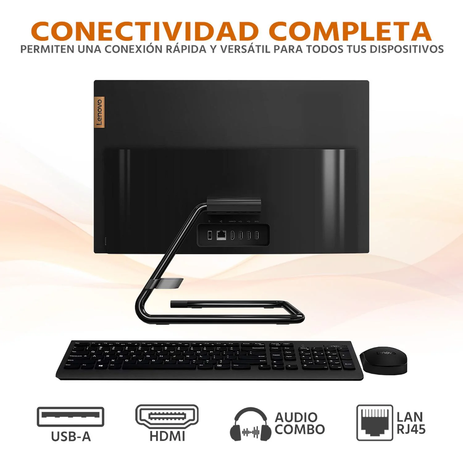 Computadora All In One LENOVO IdeaCentre 3 AMD Ryzen 3 4300 12GB RAM 1TB 23.8" Windows 10 Home Reacondicionado - Image 4