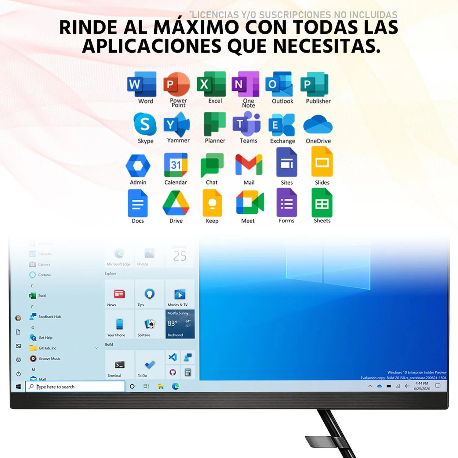 Computadora All In One LENOVO IdeaCentre 3 AMD Ryzen 3 4300 12GB RAM 1TB 23.8" Windows 10 Home Reacondicionado - Image 5