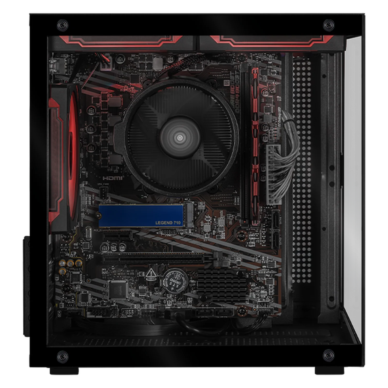 Computadora Escritorio Completa Xtreme PC Gaming AMD Radeon Vega 3 Athlon 3000G 16GB SSD 500GB Monitor 23.8 75Hz WIFI Black rendimiento básico para juegos casuales, trabajo y estudio - Image 2