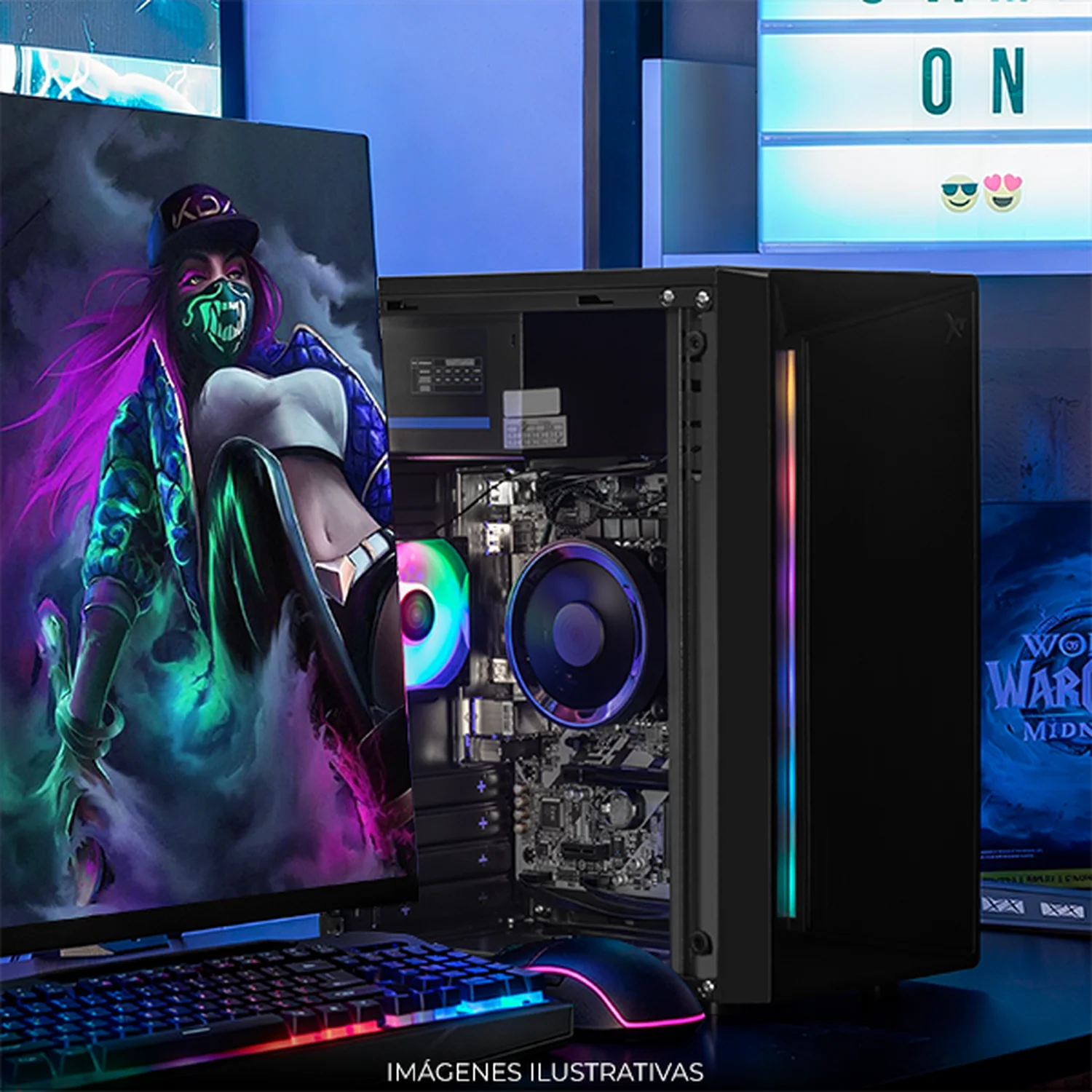 Xtreme PC IA Ready Intel Arc Intel Core Ultra 5 225 NPU 13 TOPS 16GB DDR5 SSD 500GB Monitor 23.8 WIFI Black Multitarea más inteligente - Image 6