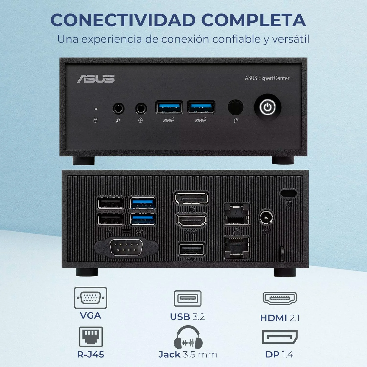 Computadora Escritorio Mini PC ASUS ExpertCenter PN42 Intel N100 16GB DDR4 SSD 256GB Monitor 24 Teclado Mouse Inalambrico W11H-T WiFi 6E BT 5.4 Punto de Venta, Estudio y multitarea - Image 4